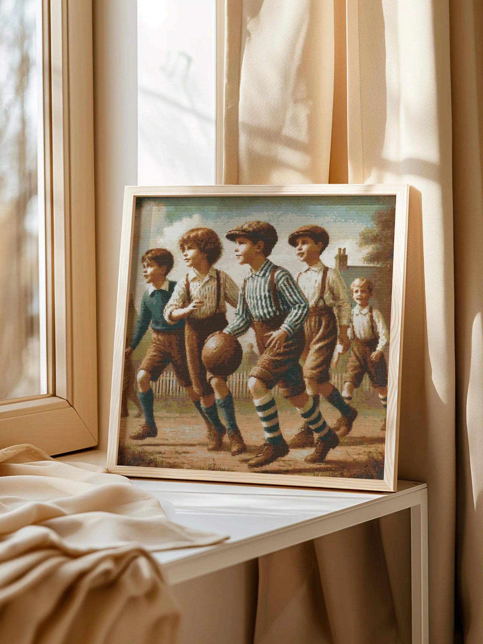 Boys At Play Cross Stitch Pattern product image (5)