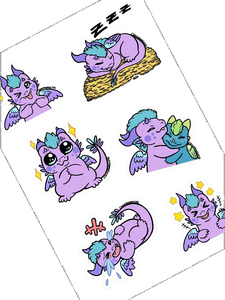 Drakin Cute Moments Sticker Sheet product image (1)