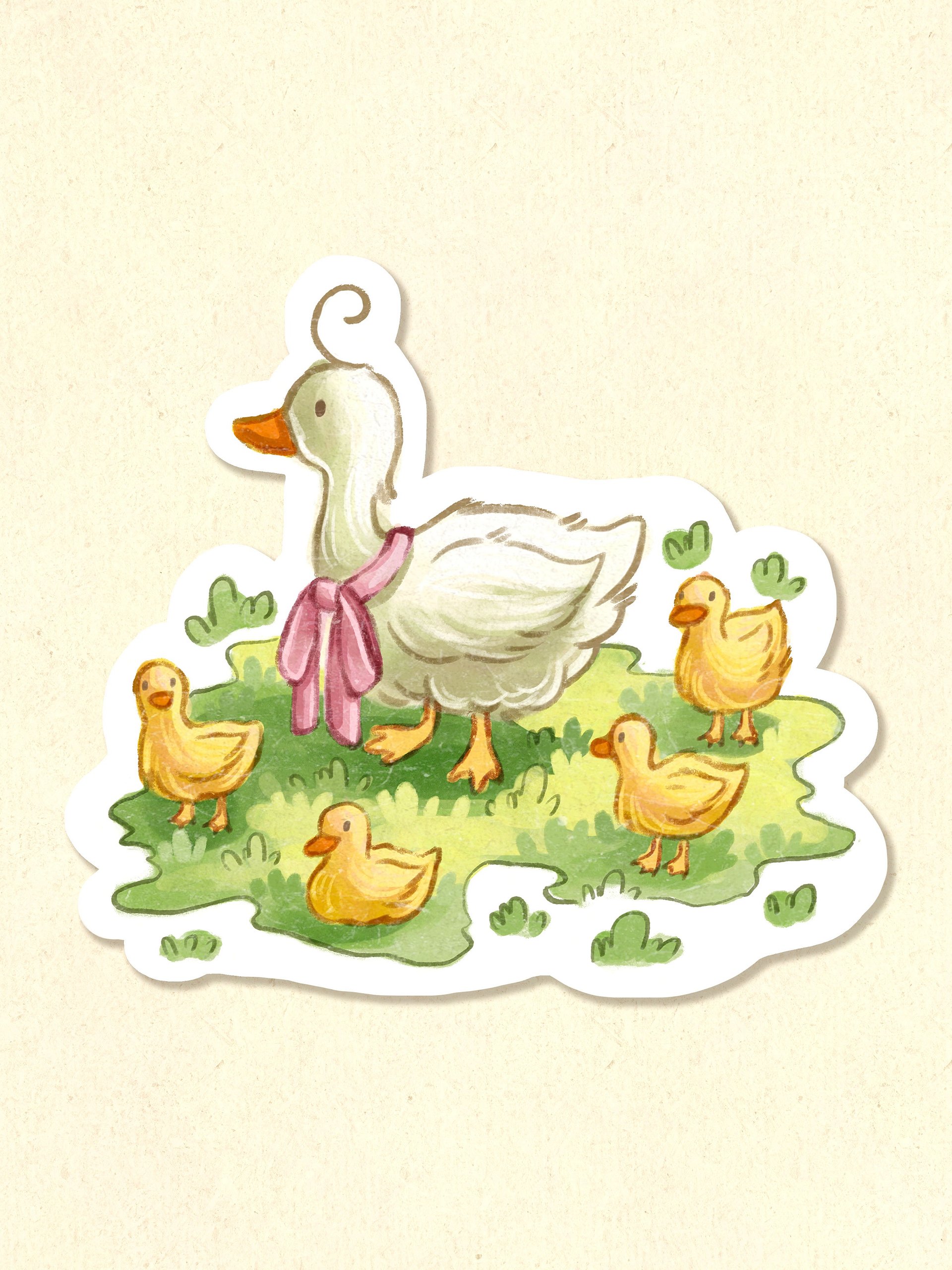 Duckie Family - Sticker 3x3 product image (1)