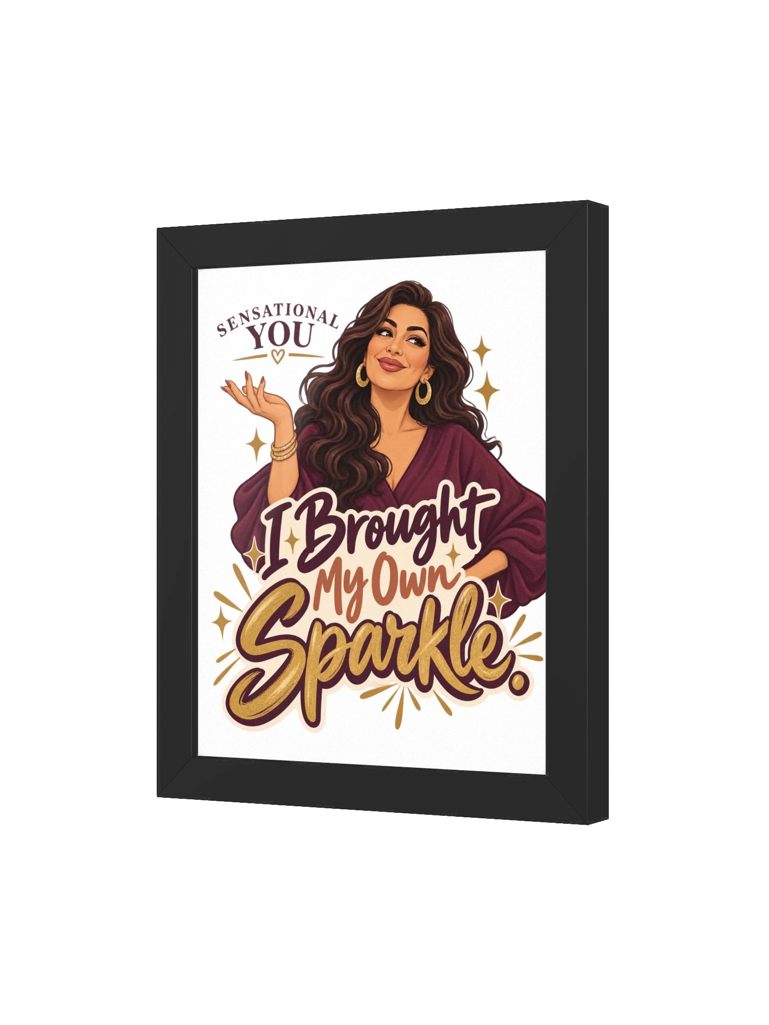 Brought My Own Sparkle Framed Poster product image (103)