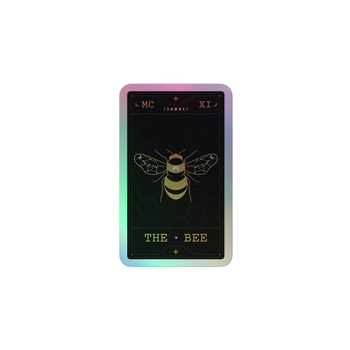 the bee tarot sticker [holographic] ₊ ⊹ product image (2)