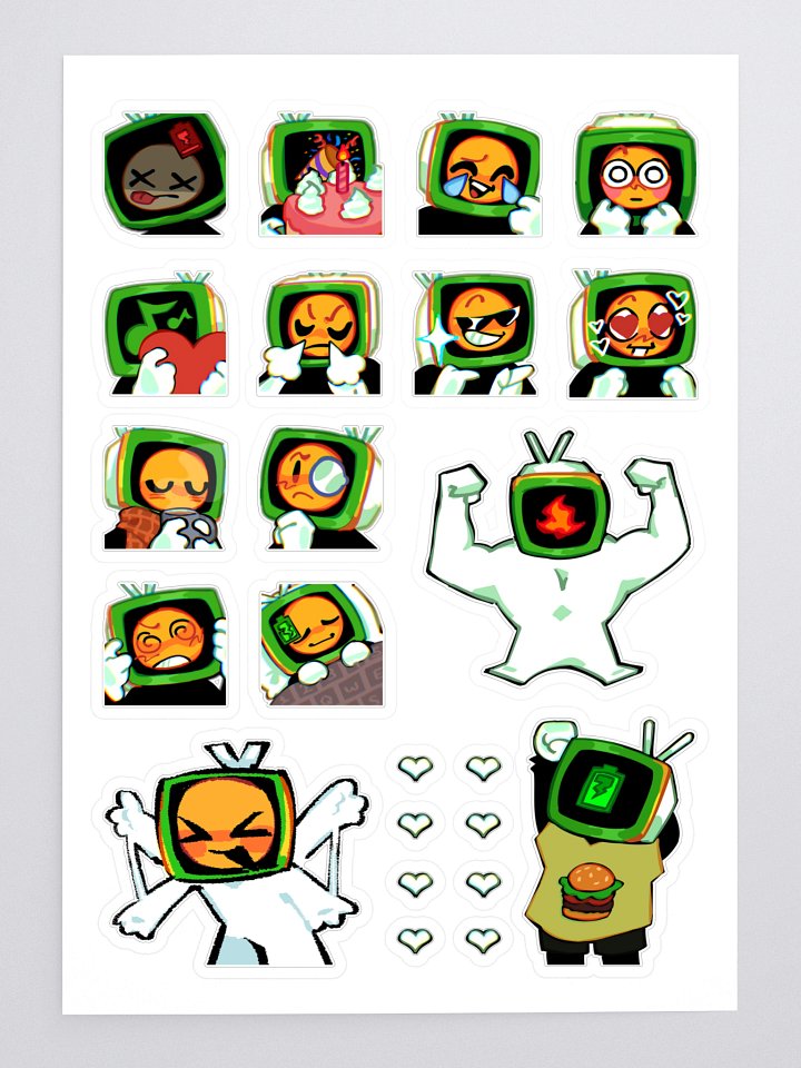 Emoticon Sticker Sheet product image (1)