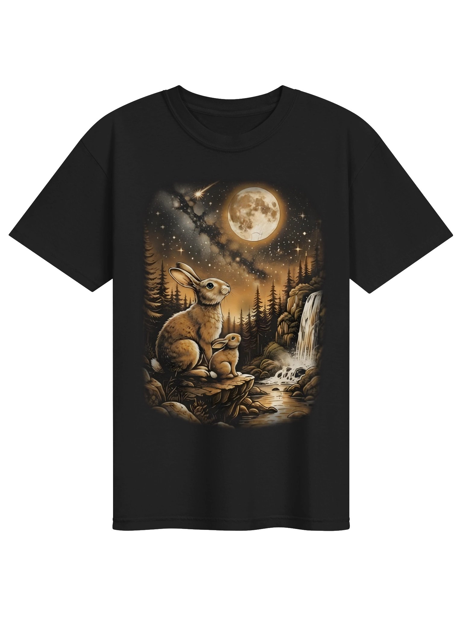 Moonlit Rabbit Forest Tee product image (1)