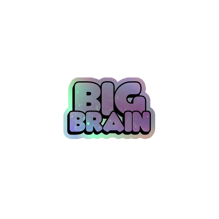 Big Brain Holographic Sticker product image (1)