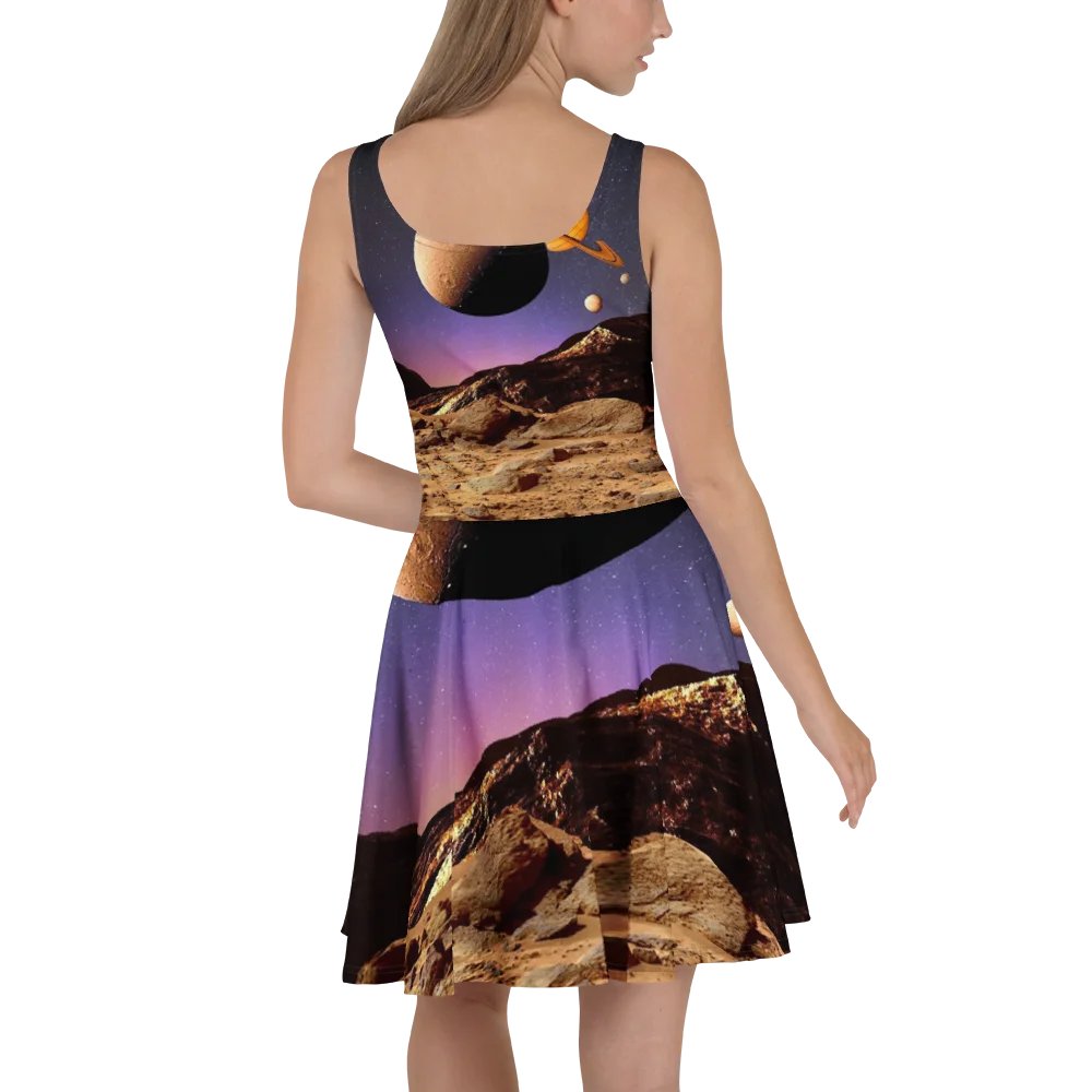 'Floating' Vibrant Melodies Skater Dress product image (4)
