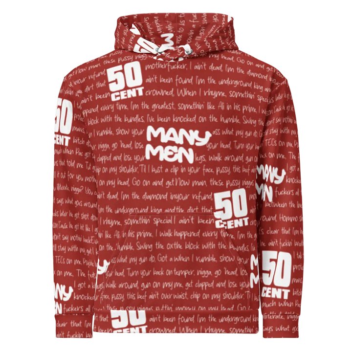 Many Men - 50 Cent - RED - Unisex Hoodie product image (2)