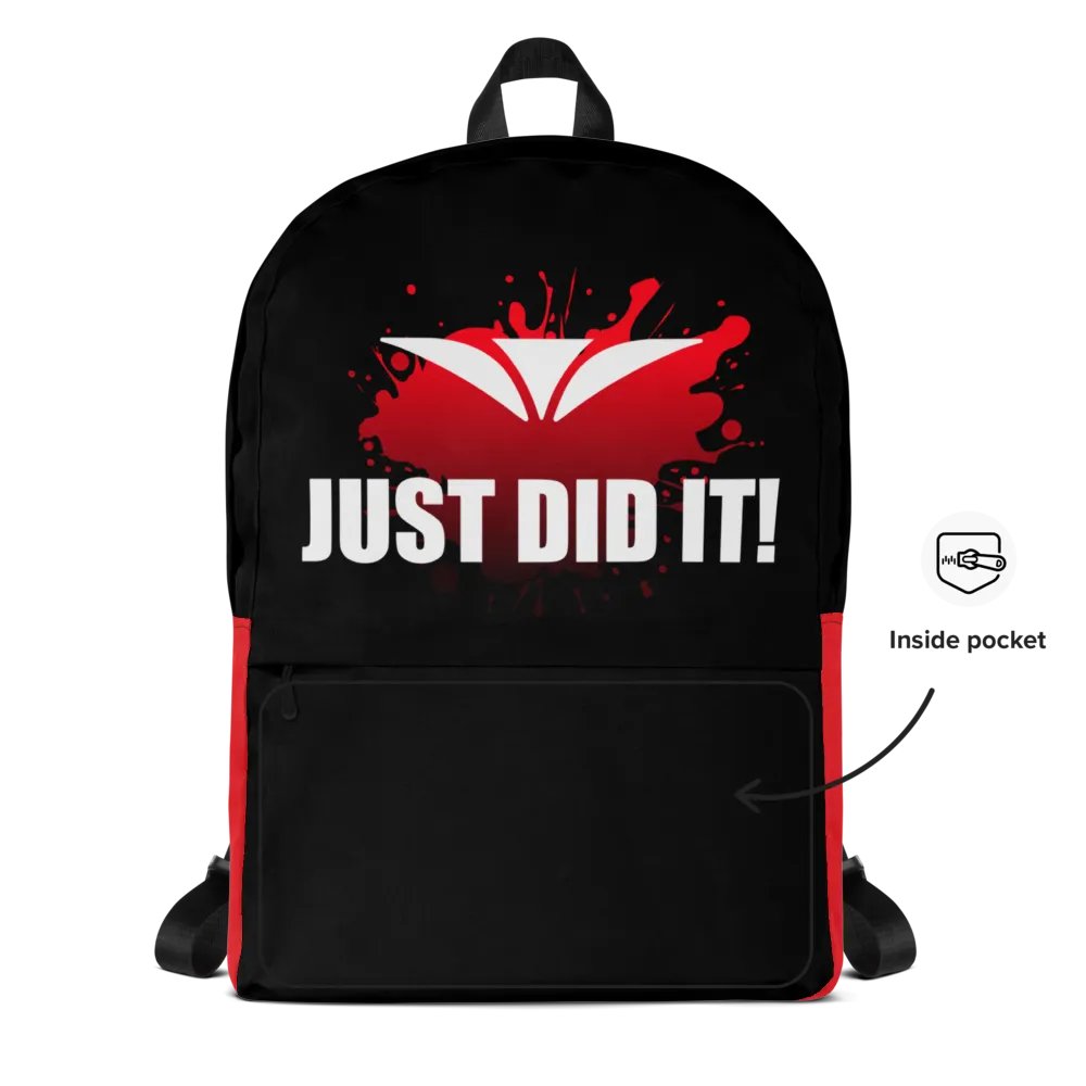 Just Did It! Red Burst Backpack product image (6)
