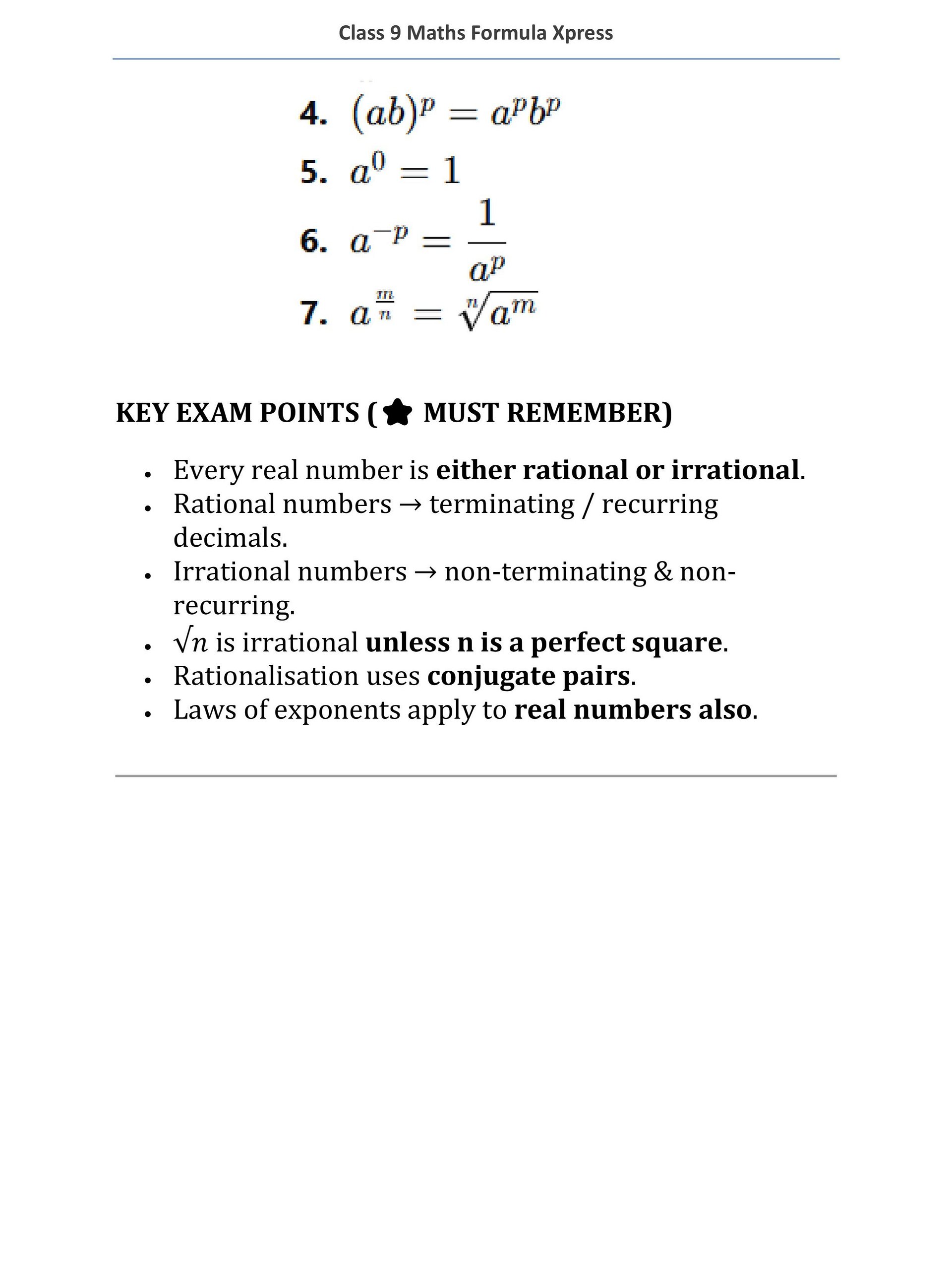 Class 9 Maths Formula Xpress product image (6)
