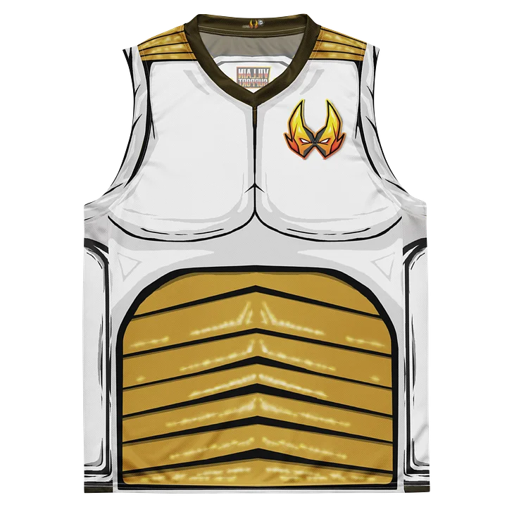 Villain Support Battle Armor Tank Top - White/Brown product image (2)