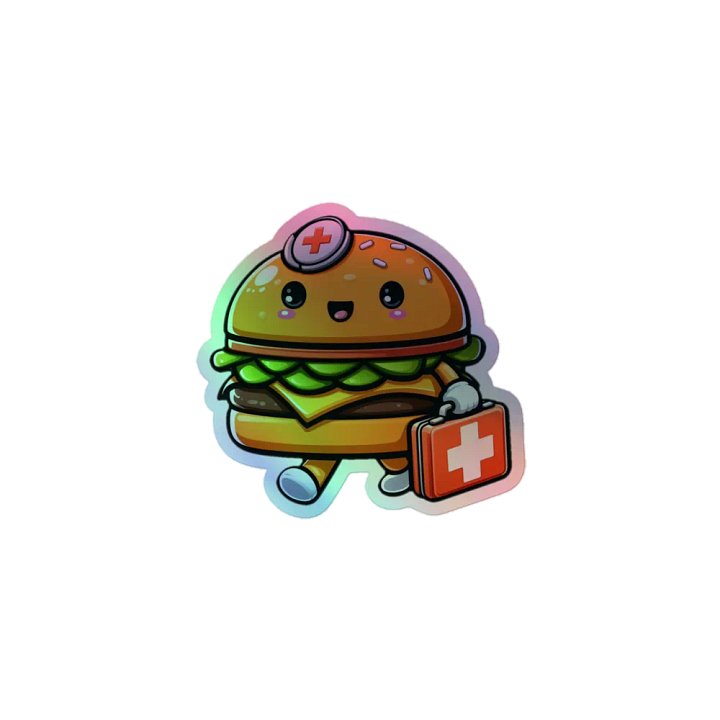 Dr. Burger Holographic Sticker Sheet product image (1)