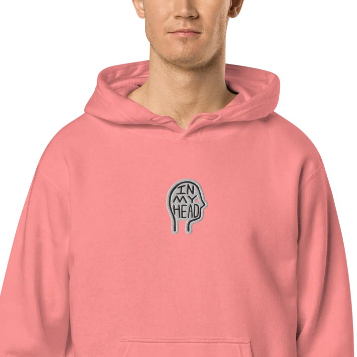 In My Head embroidered pigment hoodie (bubble design) product image (2)