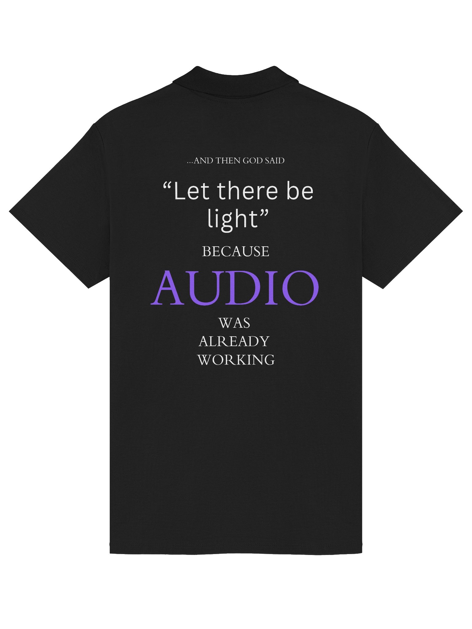 The Audio Lab “Let There Be Light” Polo Shirt product image (2)