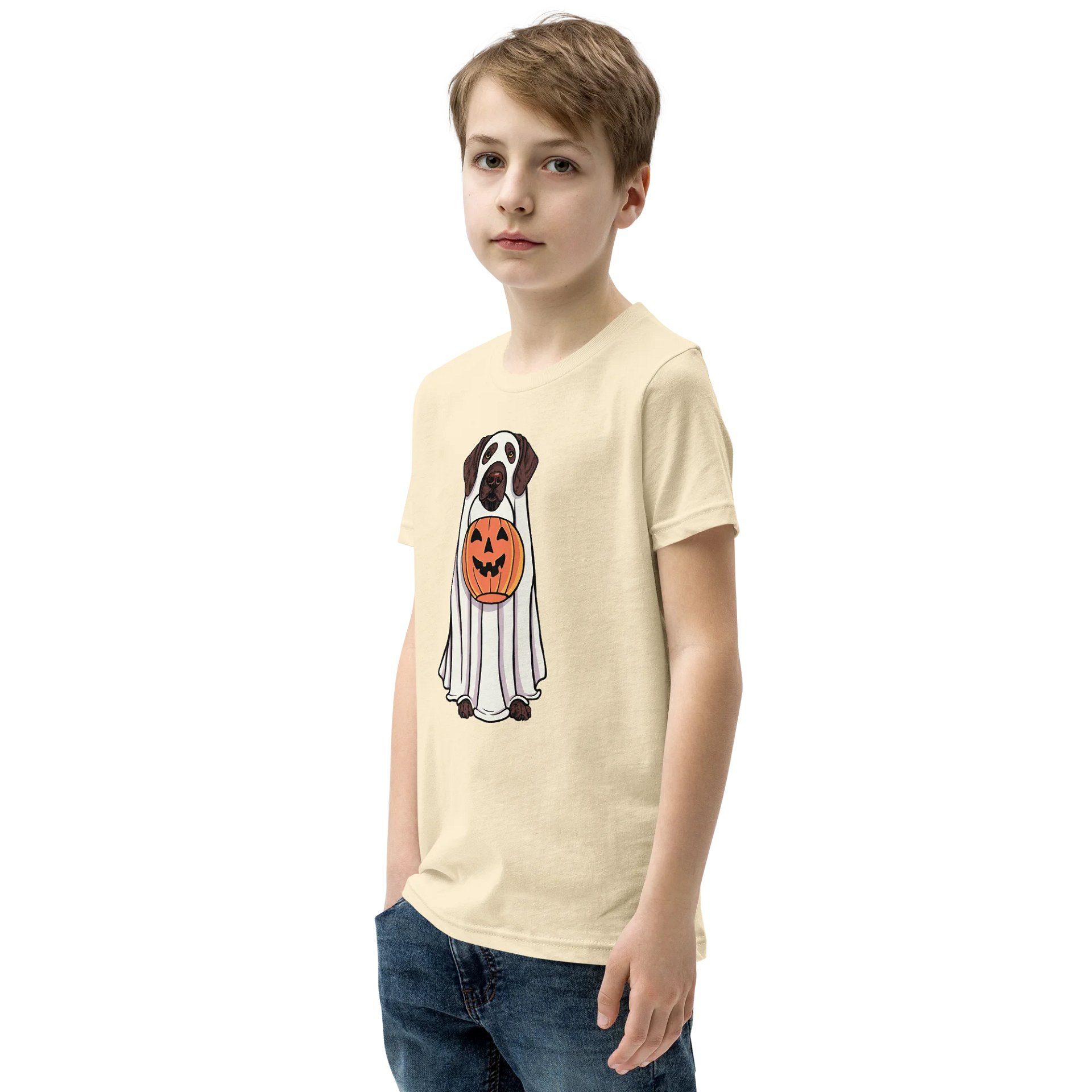 Halloween German Shorthaired Pointer(Liver) Youth T-Shirt product image (4)