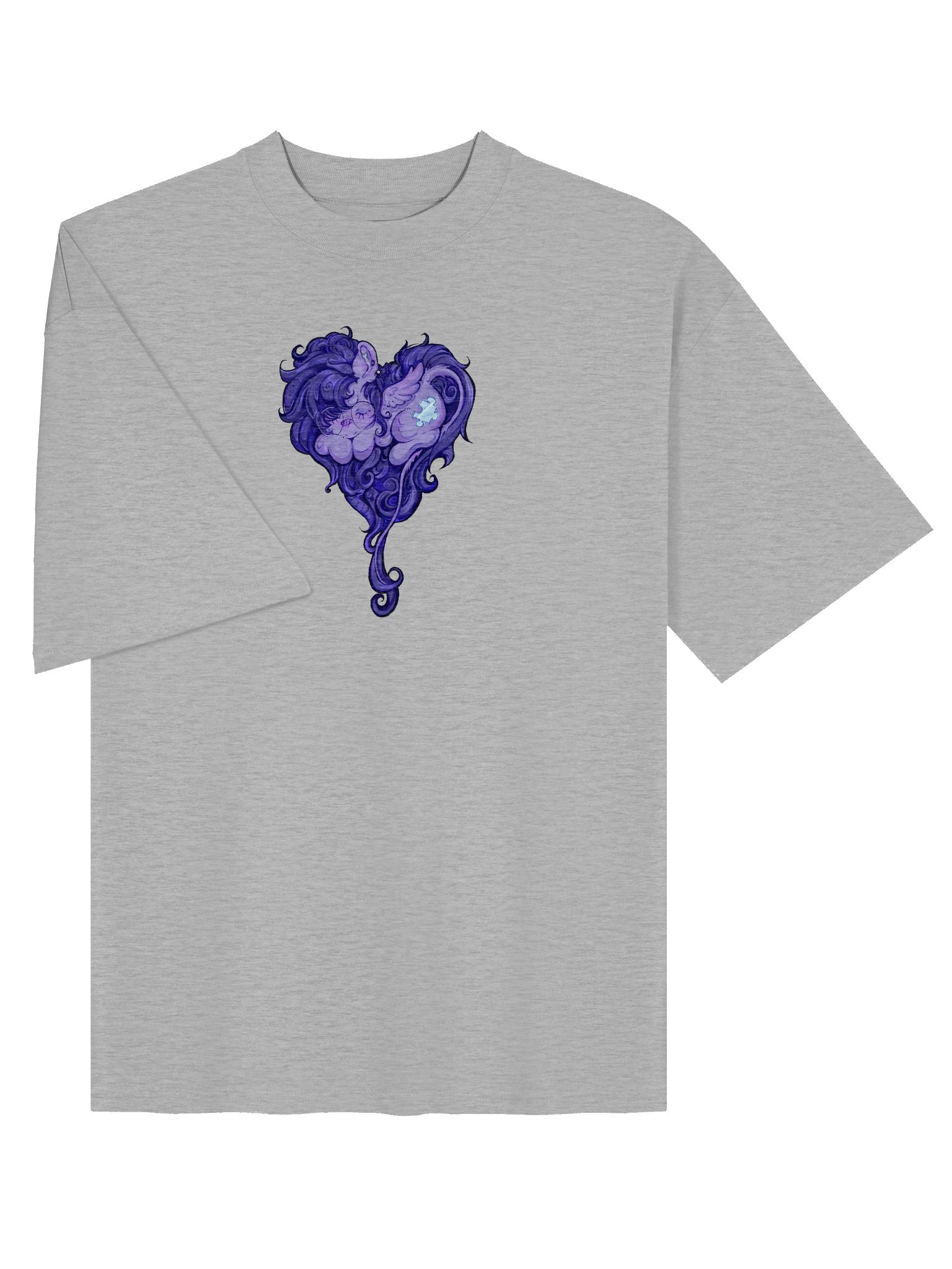 Lulamoon Heart Oversized Shirt product image (14)
