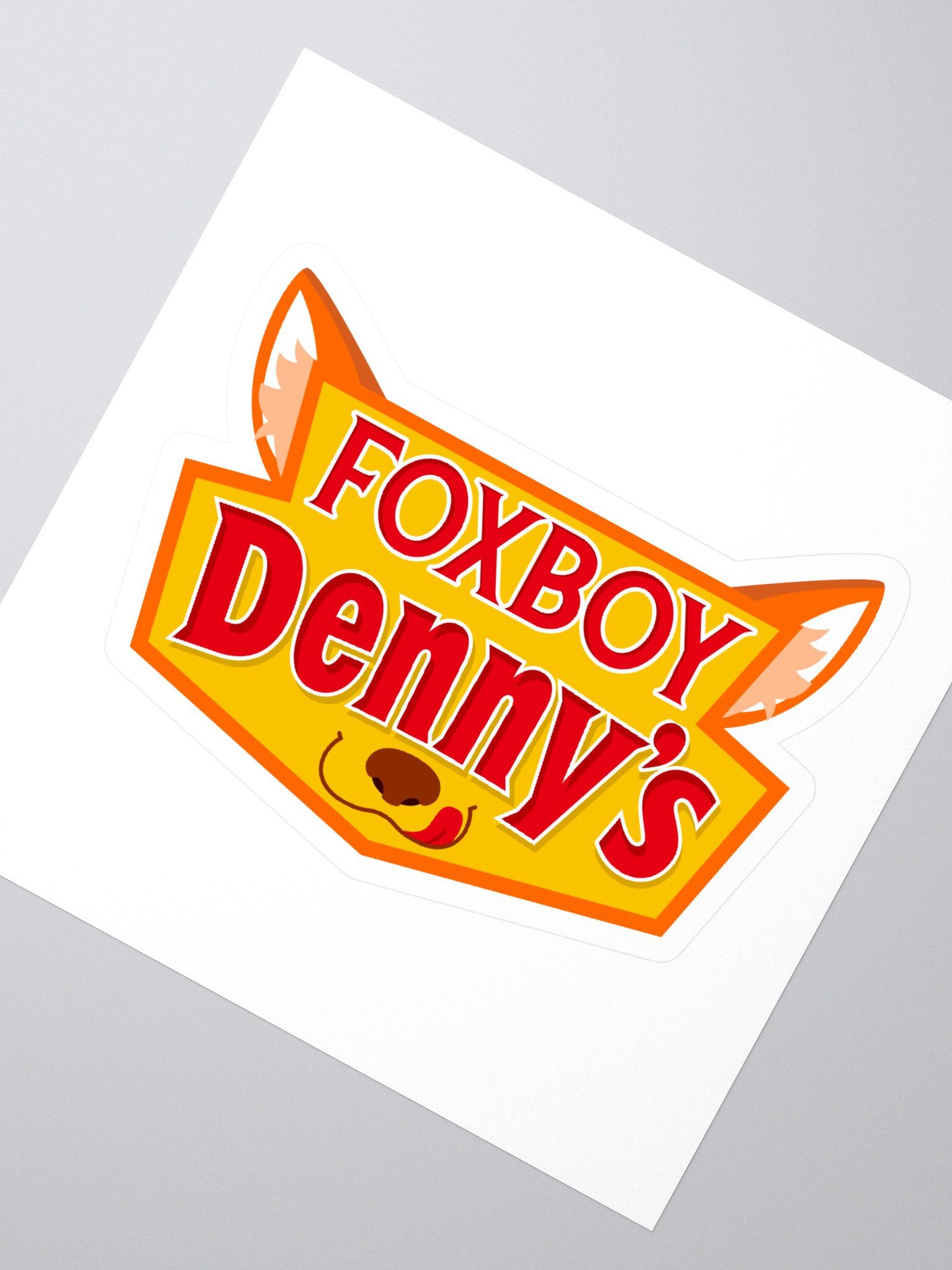 Fox Boy Denny's Sticker product image (2)