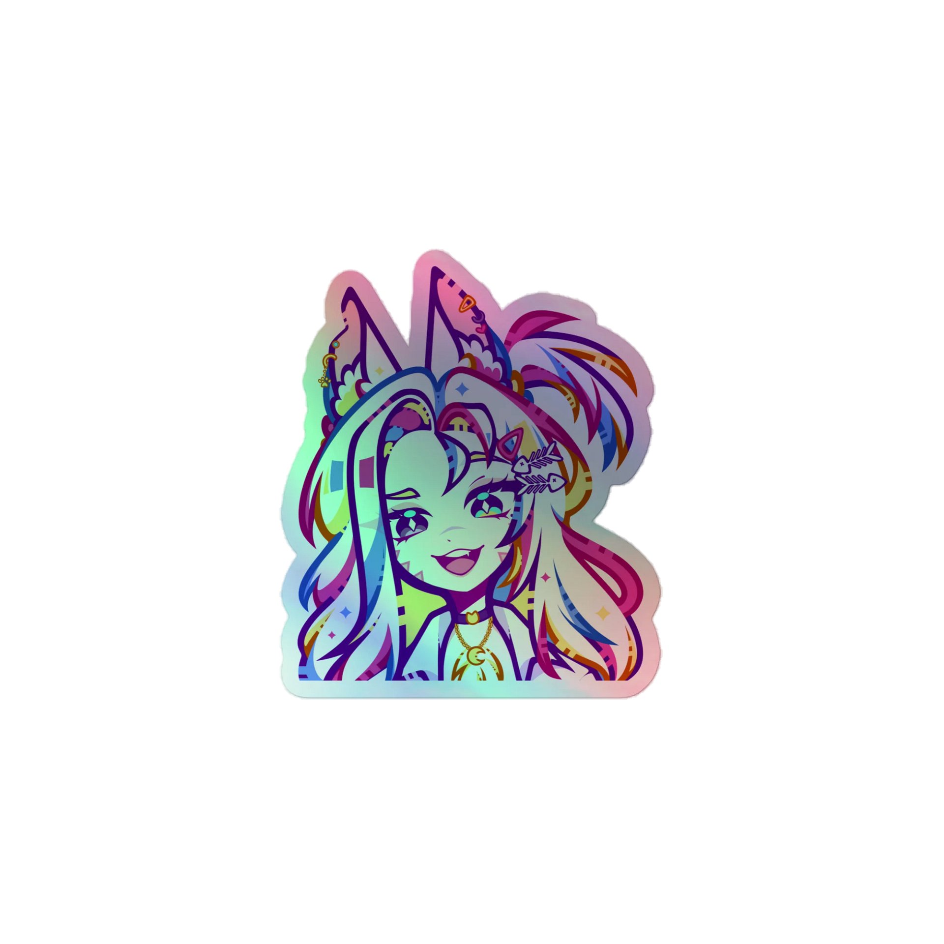 WolfcatRisi Duality 2 Holographic Sticker product image (1)