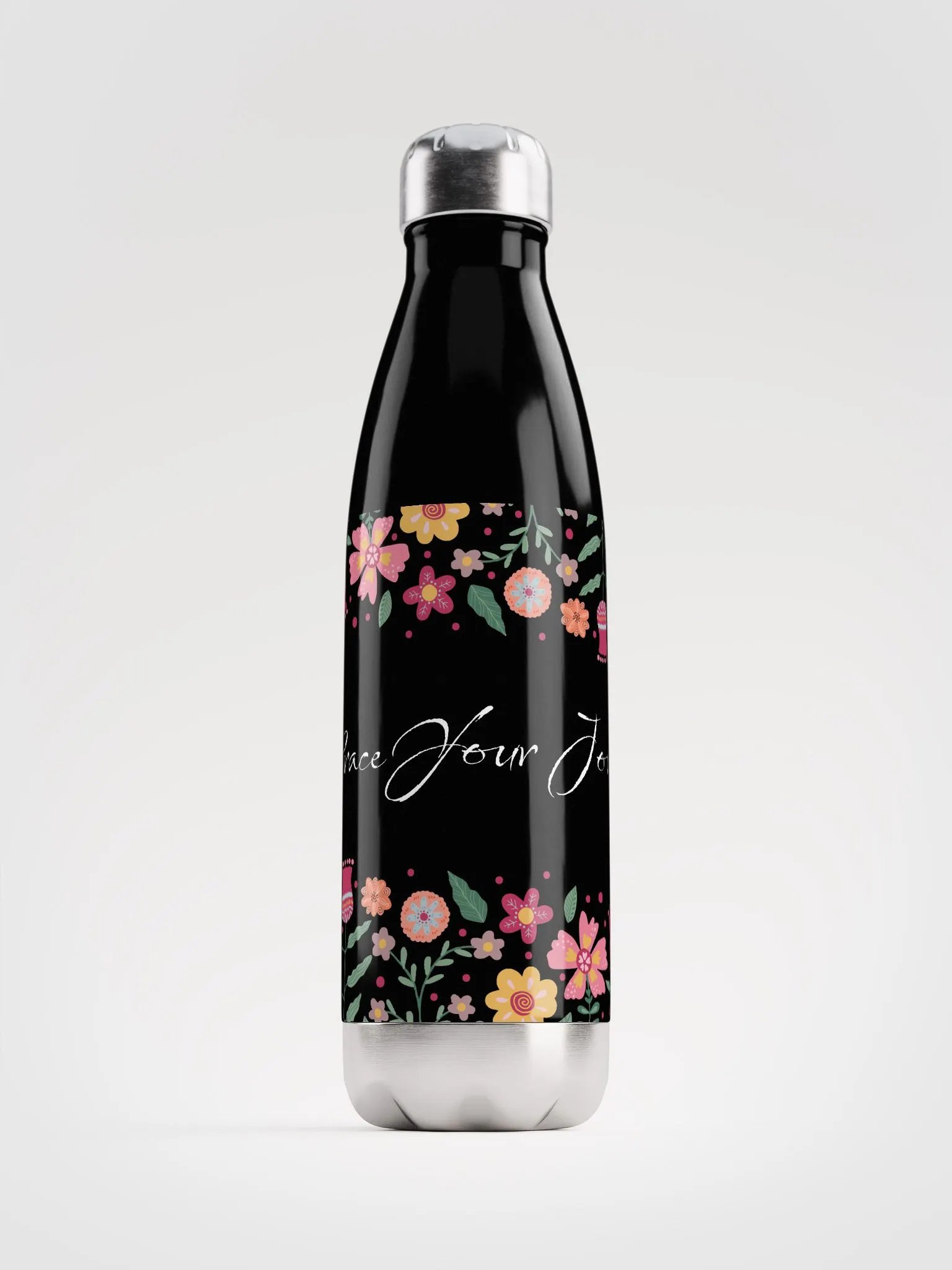 Embrace Your Journey Water Bottle - Black product image (1)