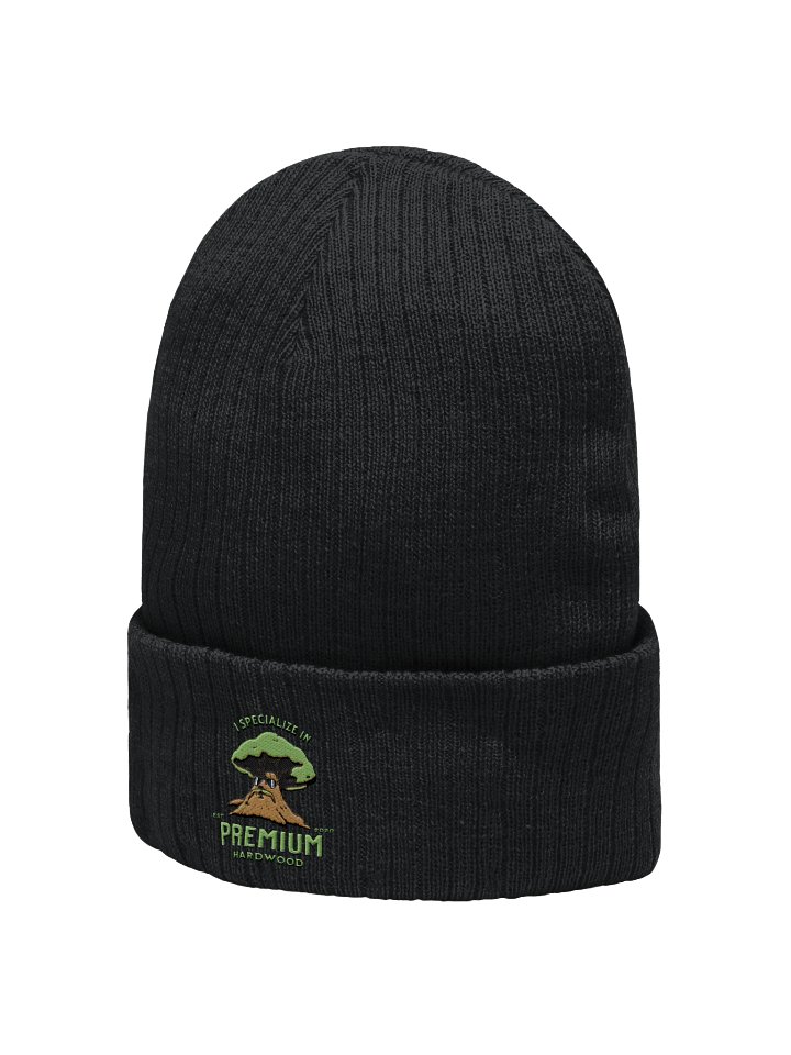 Premium Hardwood Embroidered Atlantis Ribbed Knit Beanie product image (9)