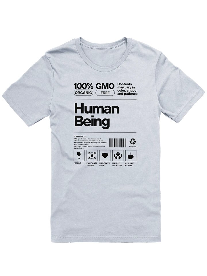 Human Being – Contents May Vary Tee (Light) product image (1)