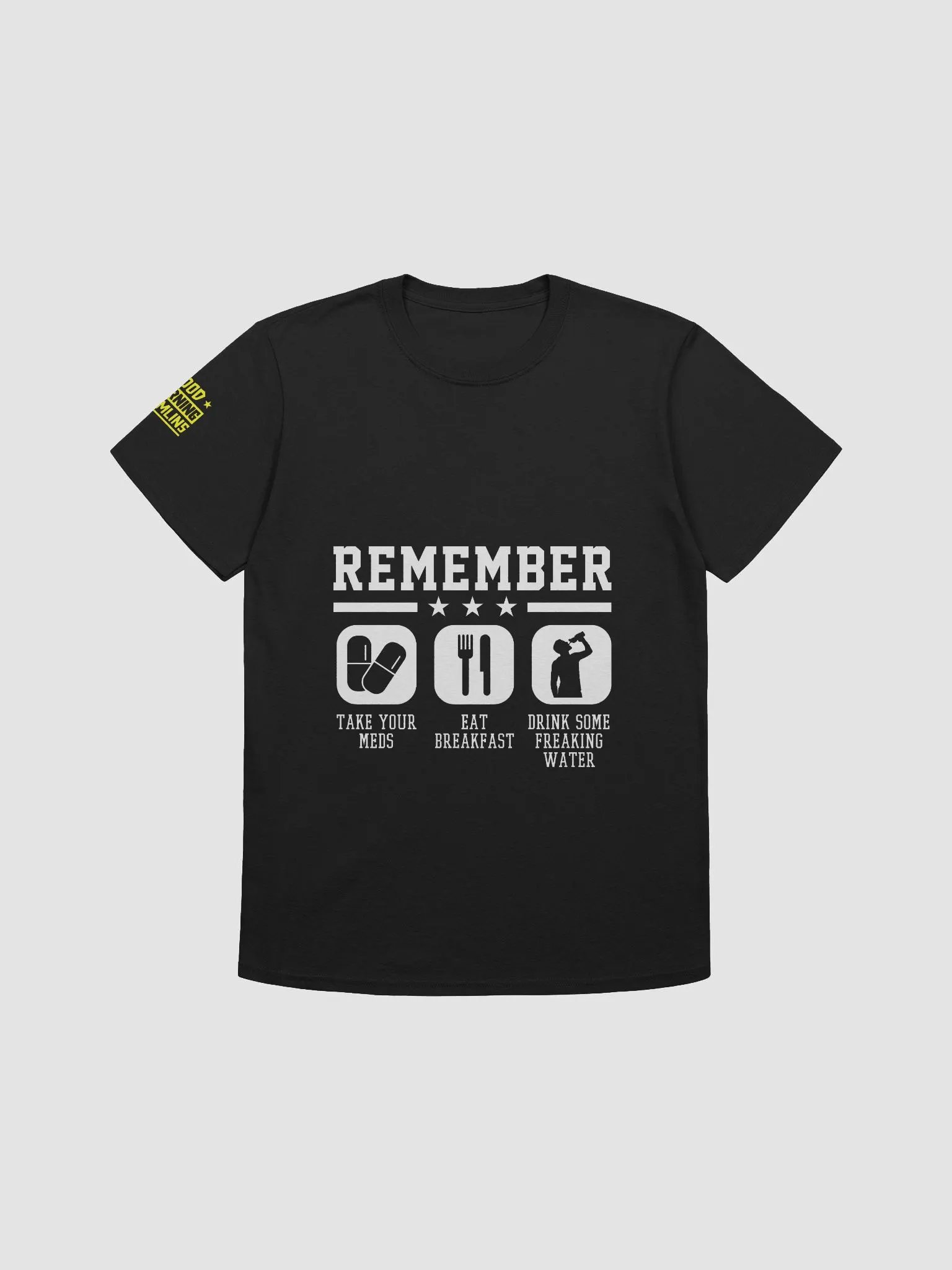 Reminders blk-tshirt product image (3)