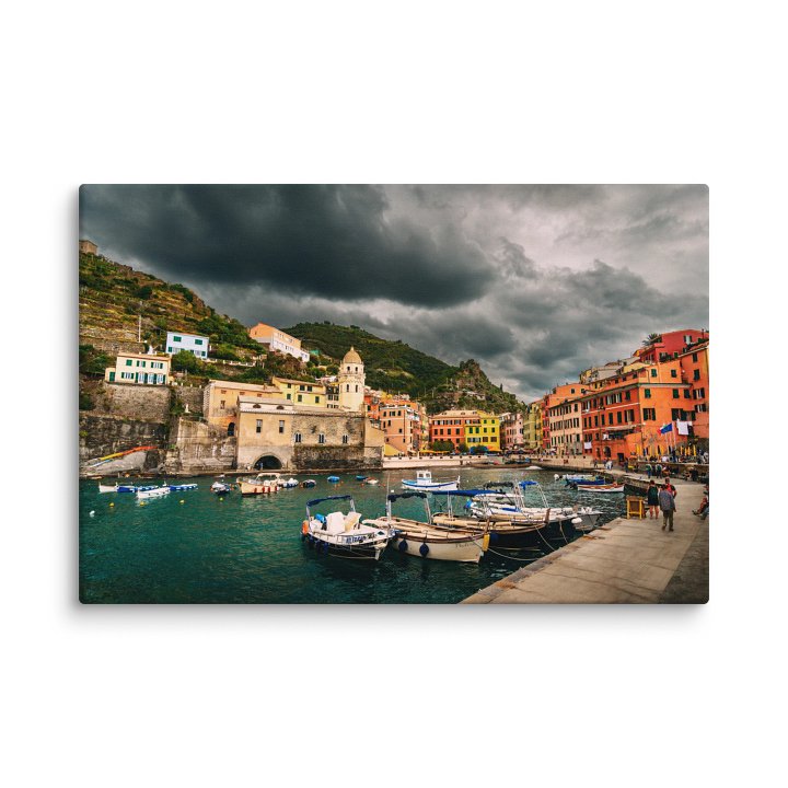 Coastal Colors of Vernazza, Cinque Terre, Italy Canvas Print product image (1)