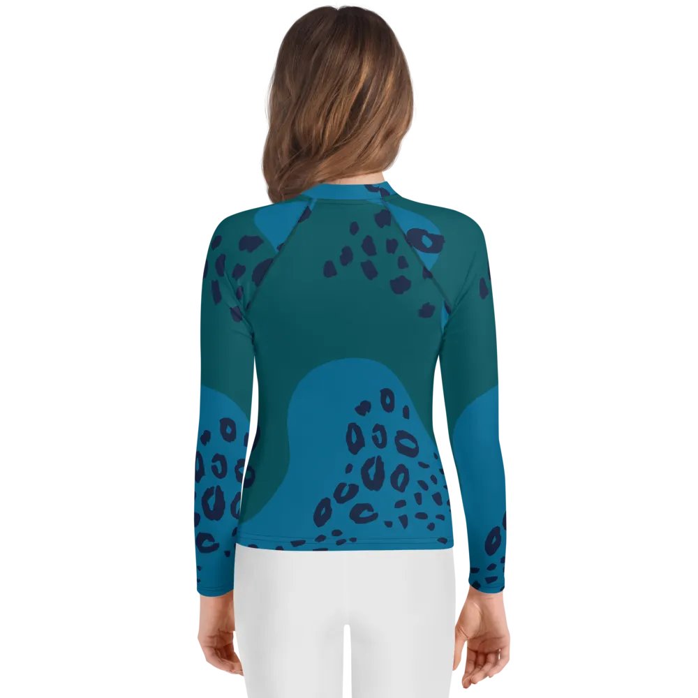 Wild Blue Youth Rash Guard product image (2)