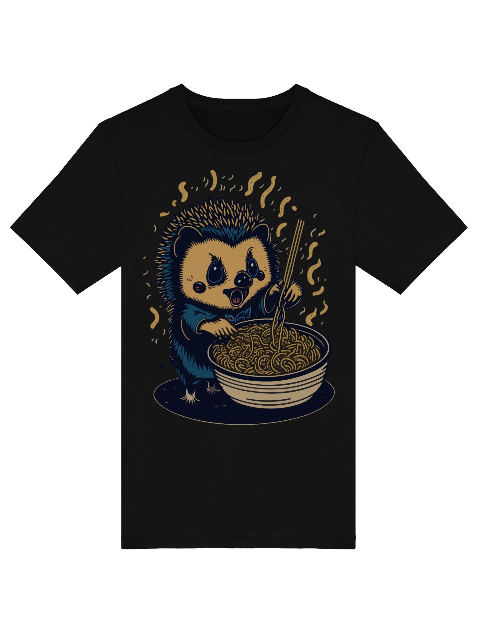 Noodle-Loving Hedgehog T-Shirt product image (50)