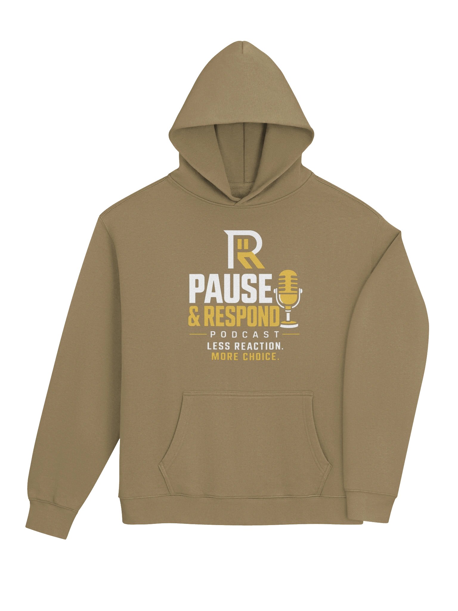 Pause & Respond Signature Podcast Hoodie - Sandstorm product image (5)