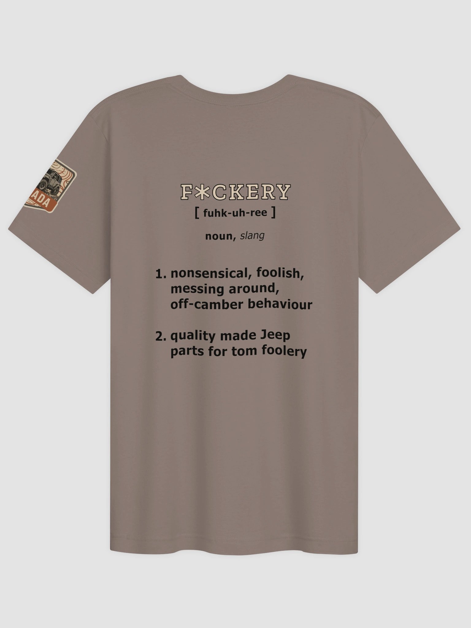 Unisex t-shirt with F*ckery Text Logo (Light colours) - Clean product image (2)