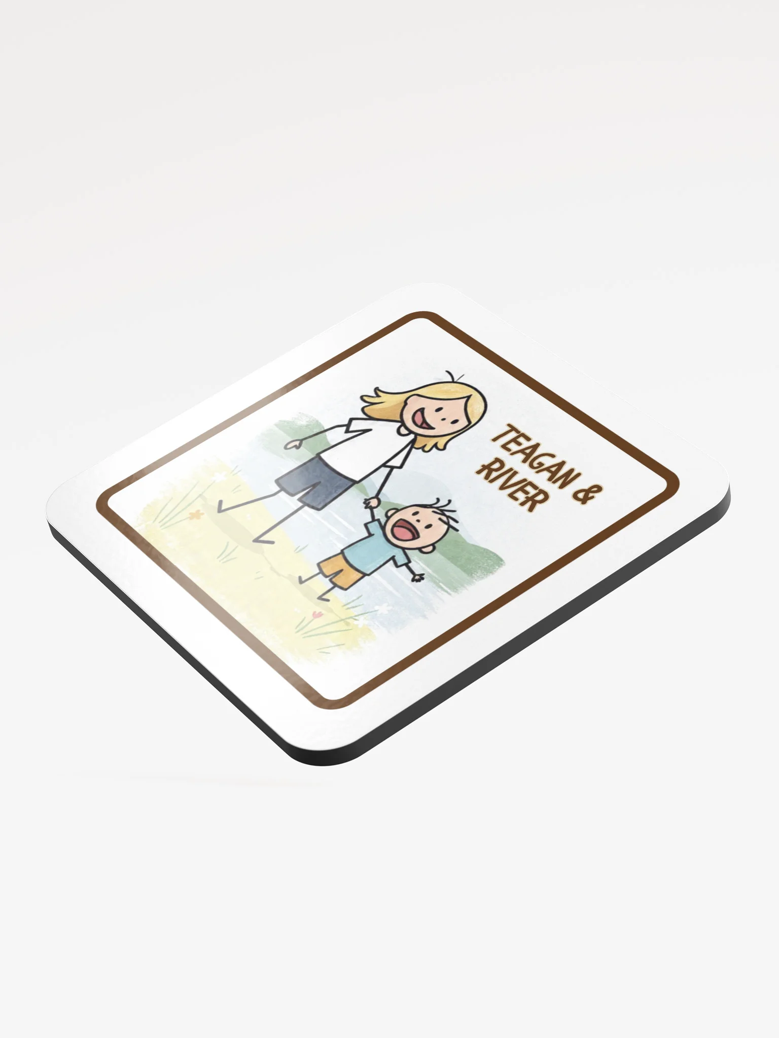 Teagan & River Personalized Cork Coaster product image (3)