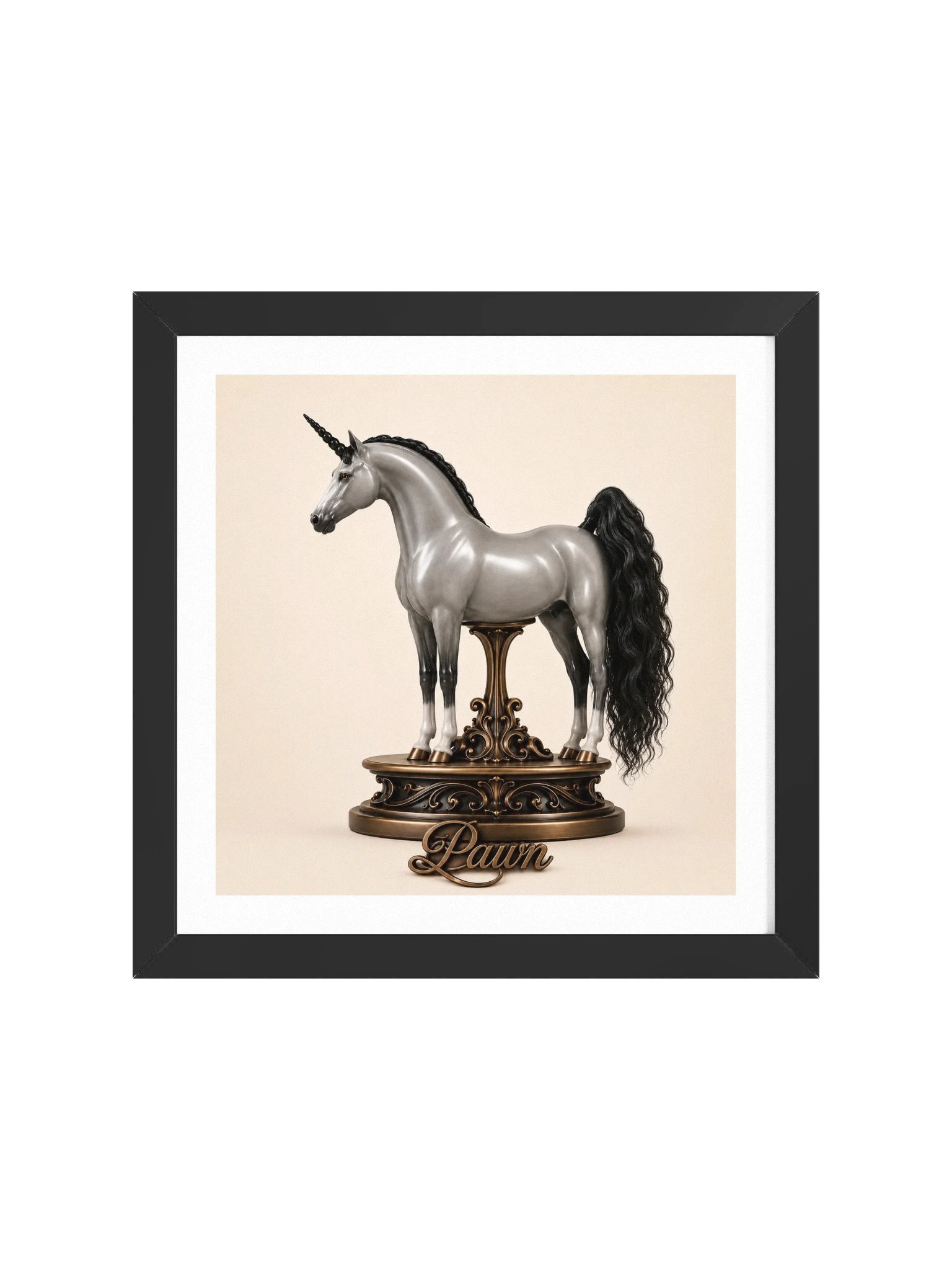 Chess Collection — Pawn Unicorn Framed Poster product image (49)