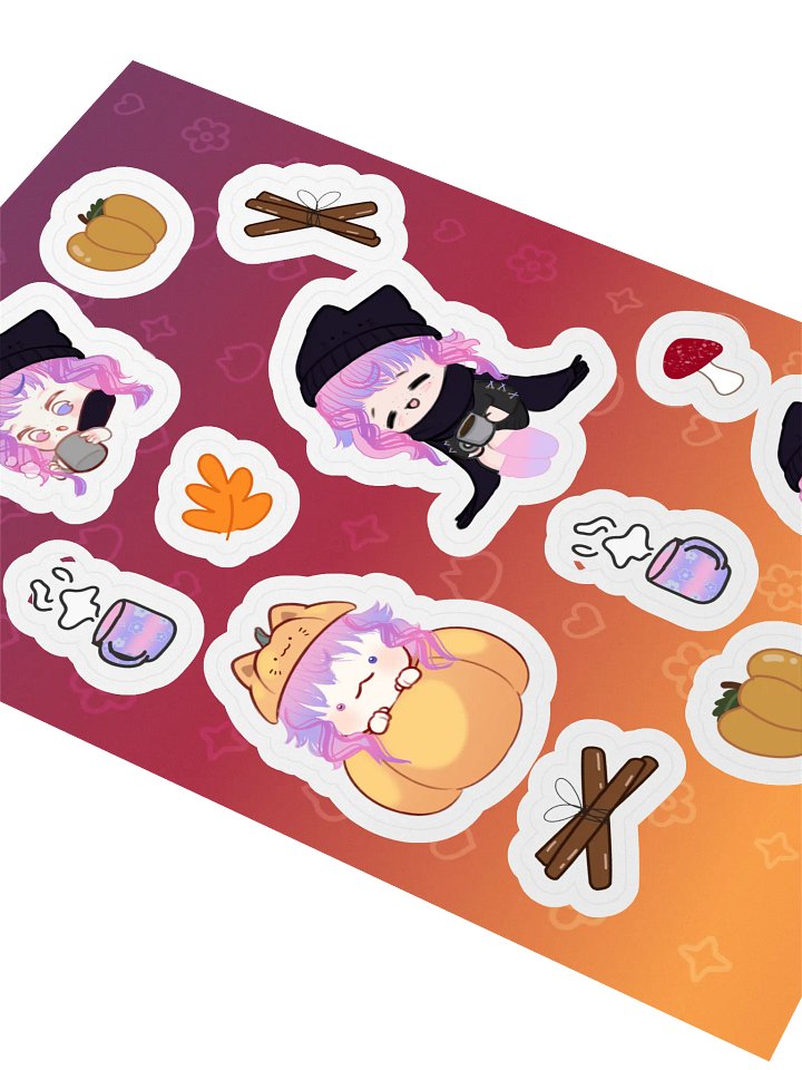 autumn f0x sticker sheet product image (2)