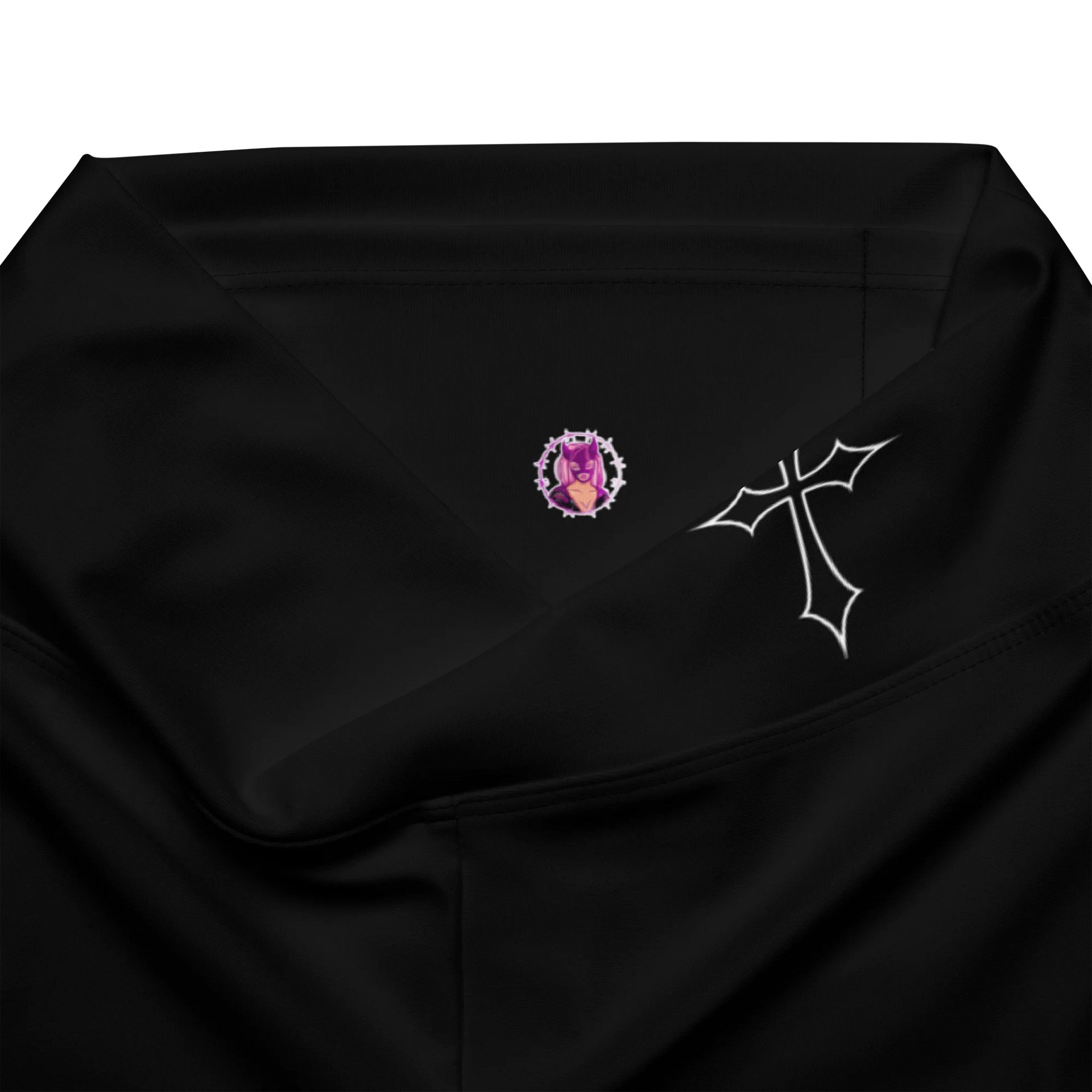 Goth Girl Flare Leggings (Recycled Polyester) product image (10)