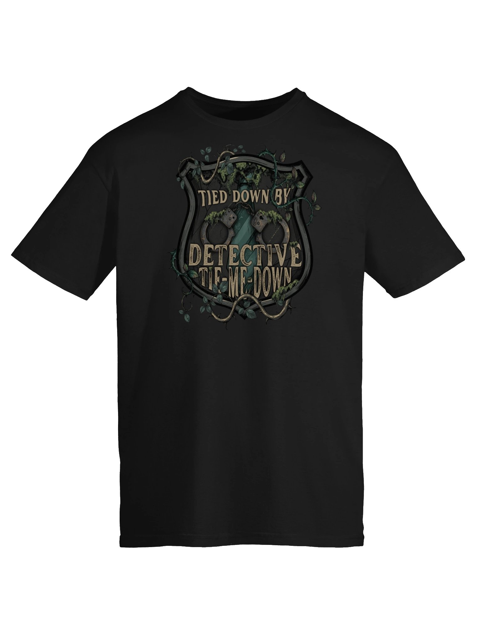 "Tied Down By Detective Tie-Me-Down" Graphic Tee - Enchanting Vines Series Official Merch product image (5)
