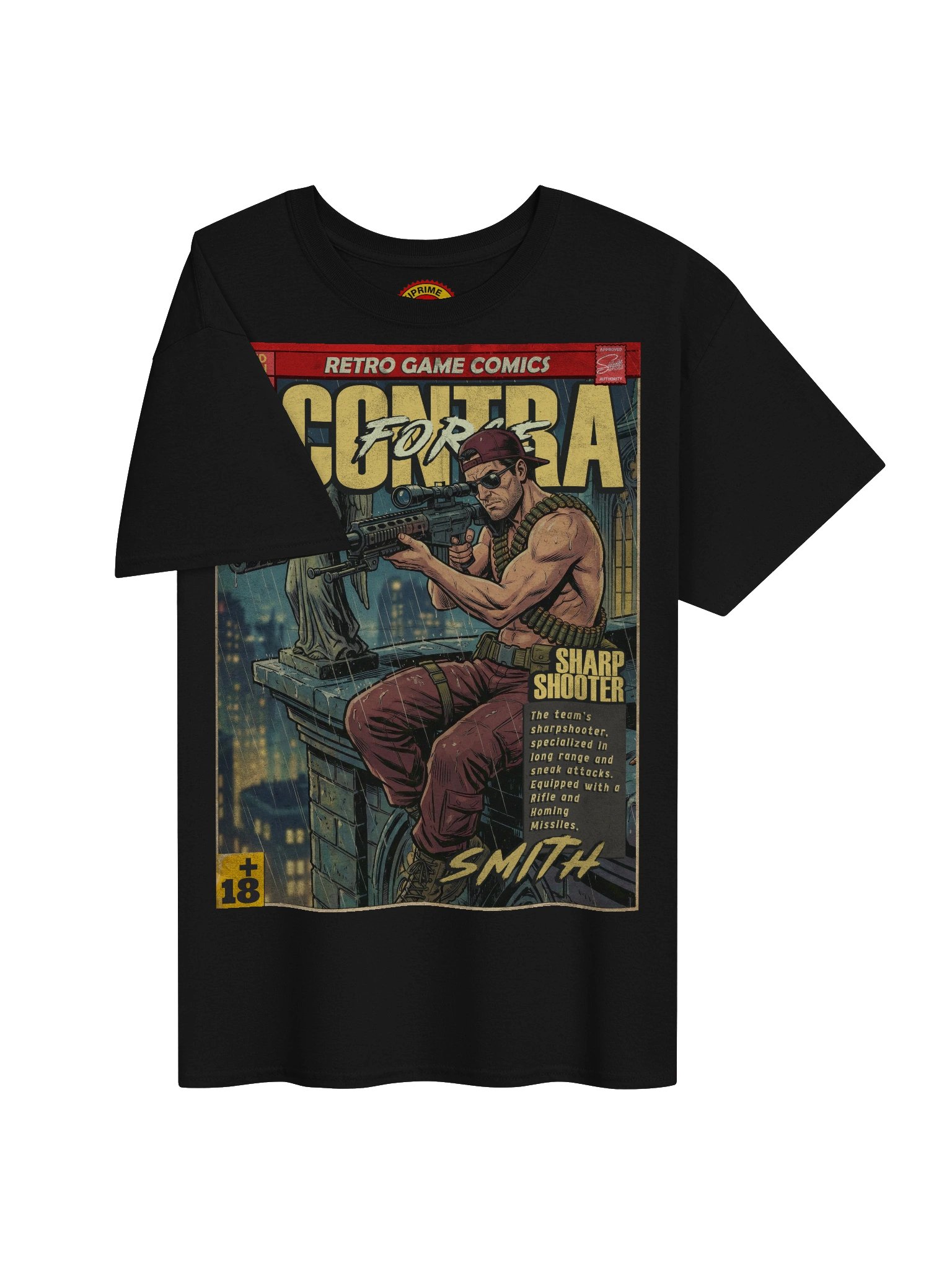 Contra Force Smith Comic Art T-Shirt product image (3)