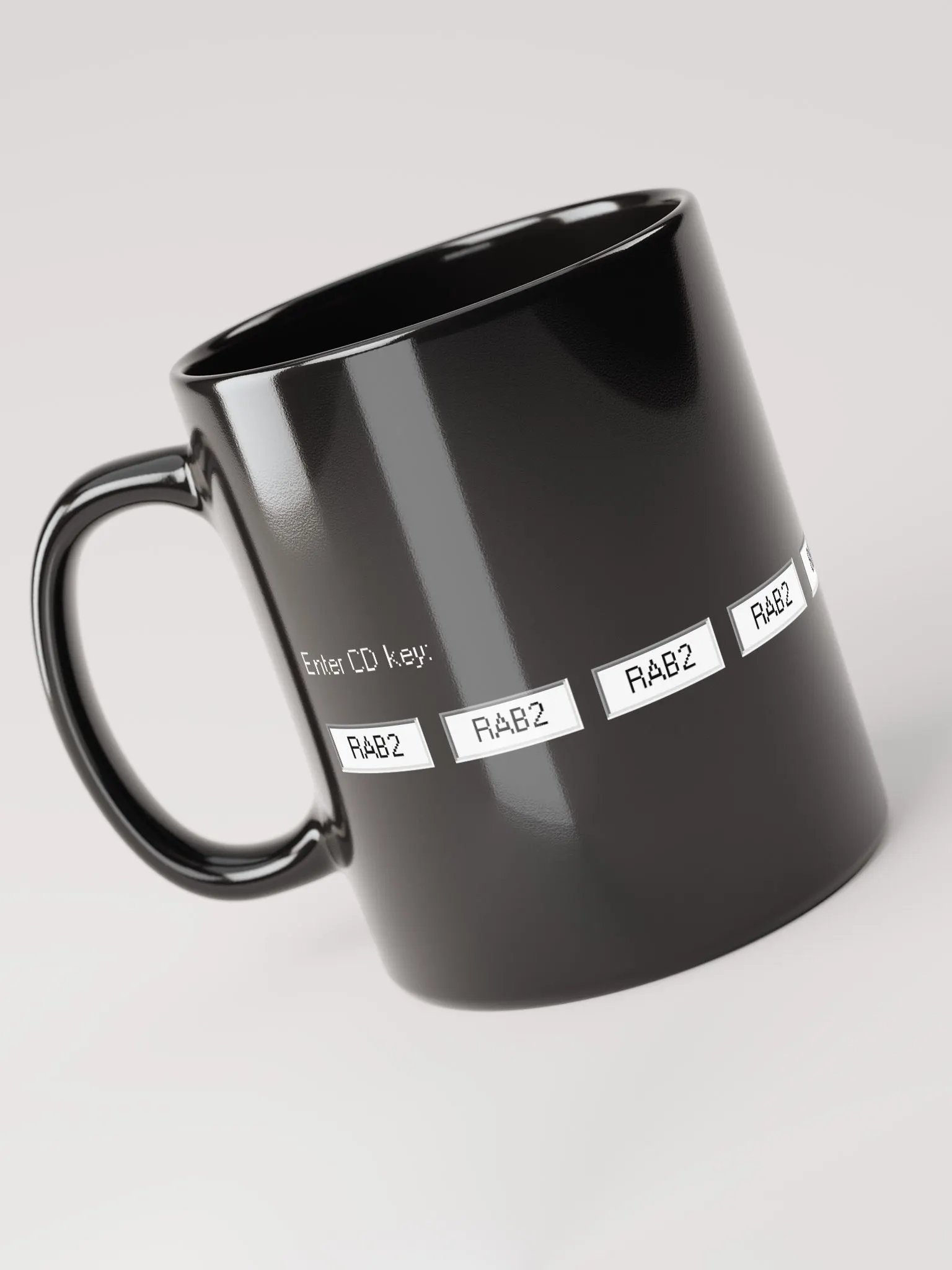Enter CD key Black Mug product image (1)