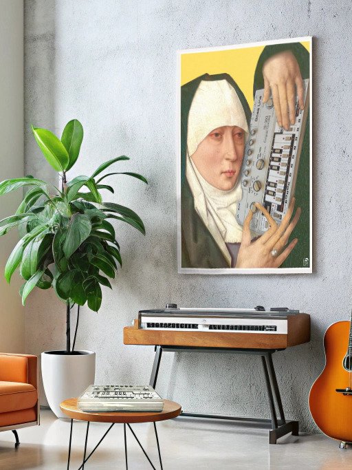 Mater Dolorosa meets tb 3-0-3 by Frank Fonik, Techno EDM Matte Paper Poster product image (1)