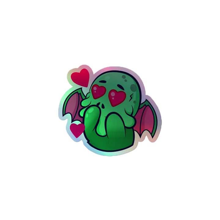 Cthulhu Love Holographic Sticker product image (1)