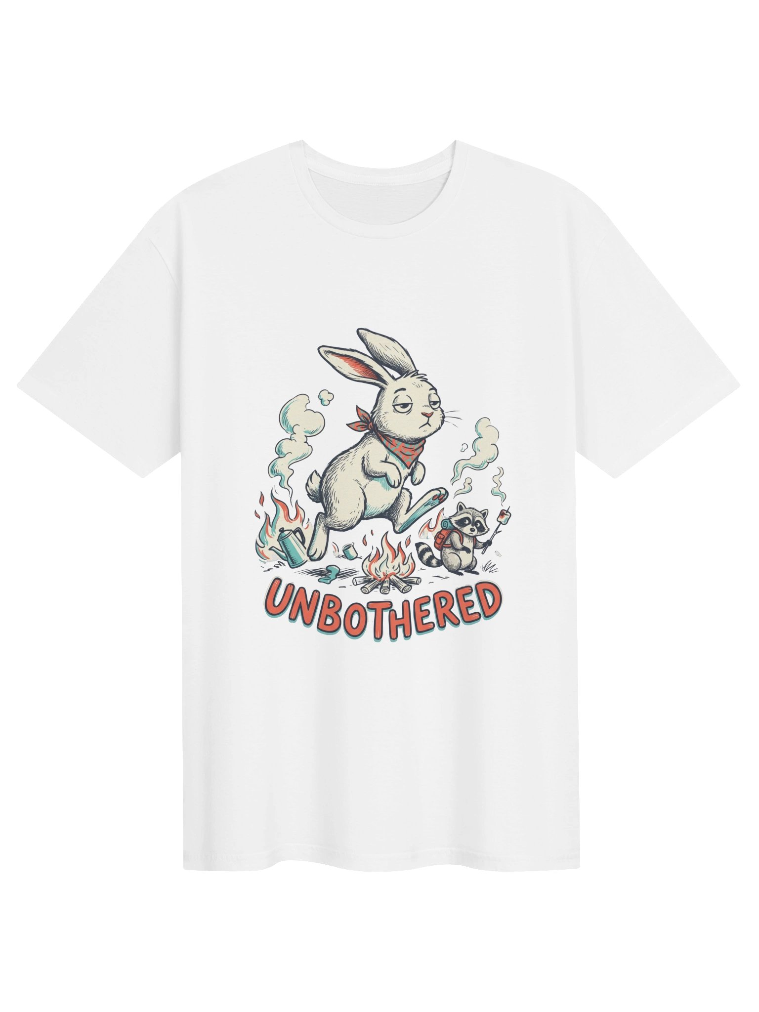 Bunny Unbothered - Sarcastic Funny Animal Lover T-Shirt | Witty Rabbit Attitude Tee product image (2)