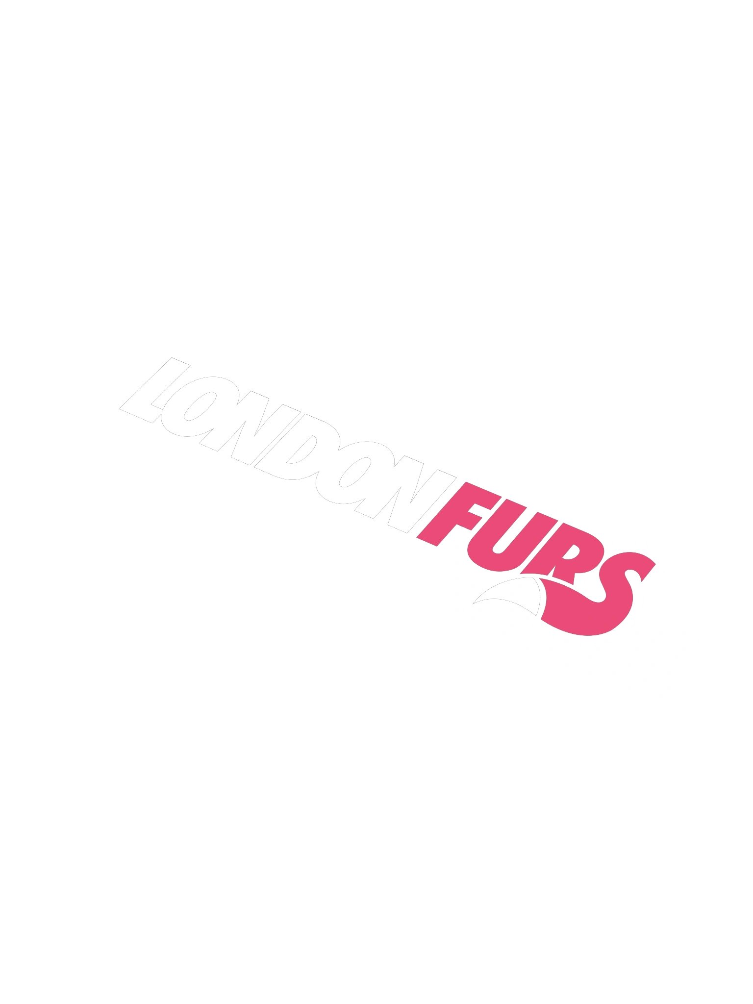 LondonFurs Logo White Red - Sticker product image (1)