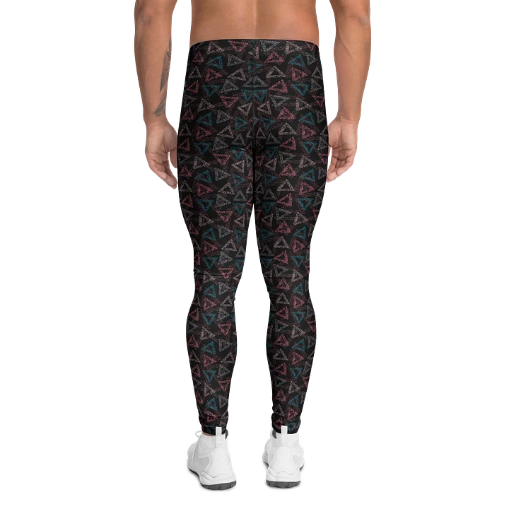 Colorful Rainbow Triangles Men’s Leggings product image (2)
