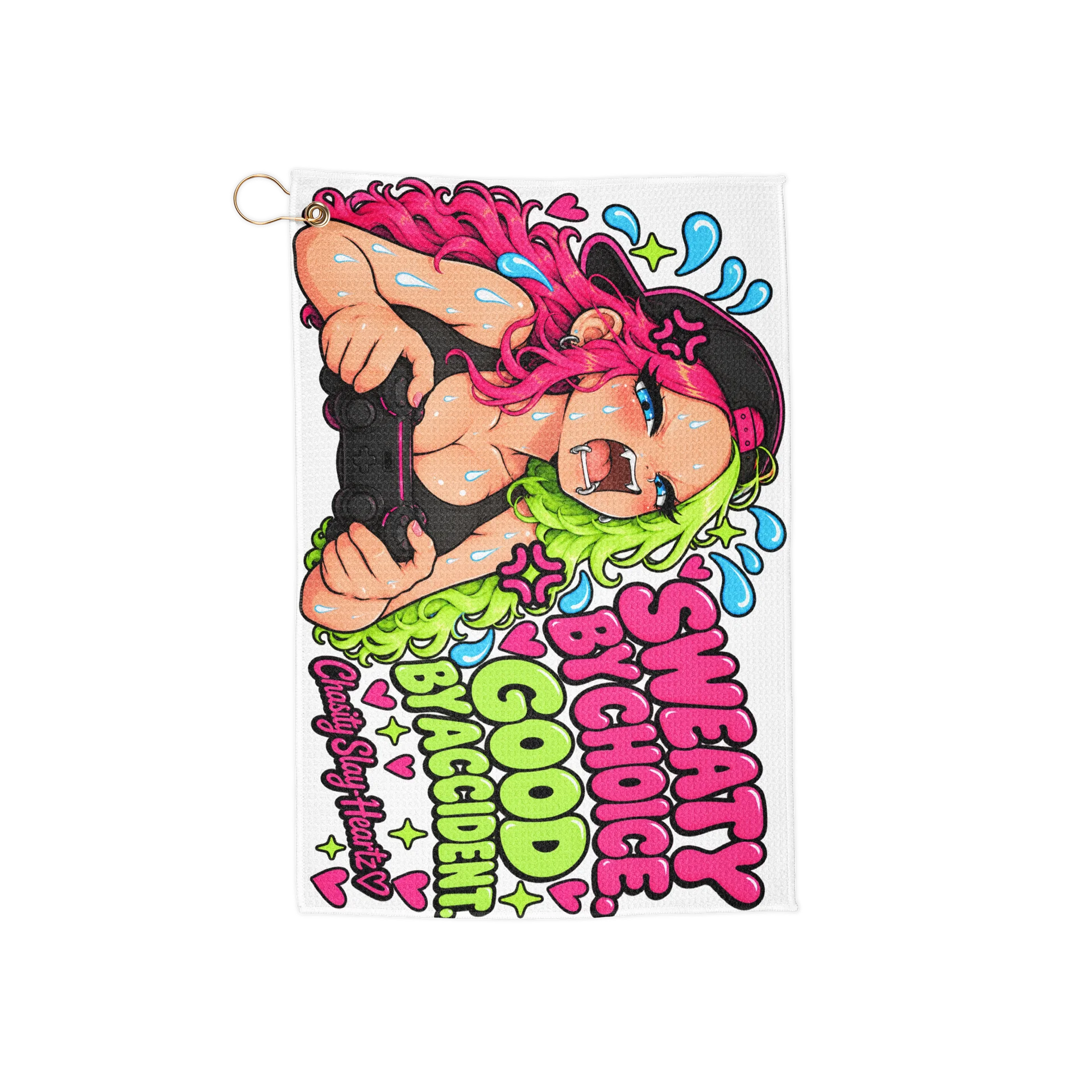 Sweaty By Choice. Good by Accident. - Chad Gamer Towel product image (1)