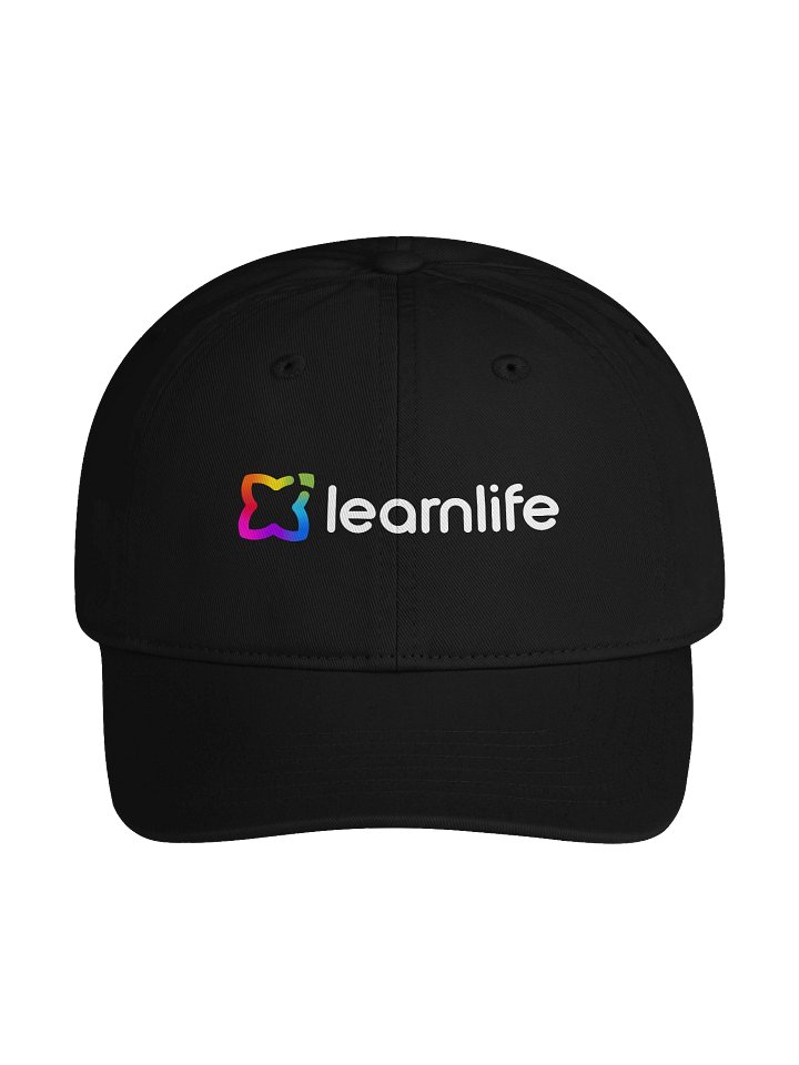 Dad Cap - Organic - Horizontal Logo - Rainbow & White product image (1)