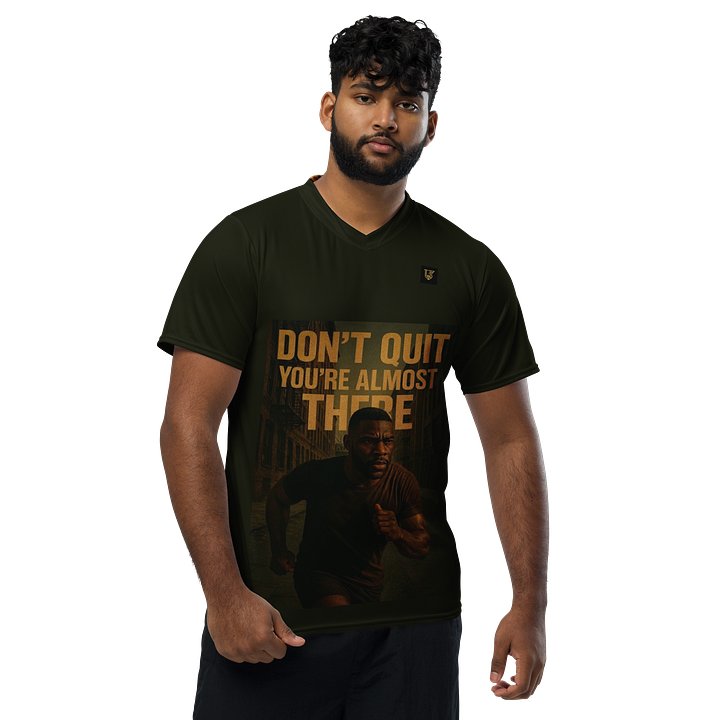 Lafate Designer Print Shirt Black Multicolor-don't quit product image (1)