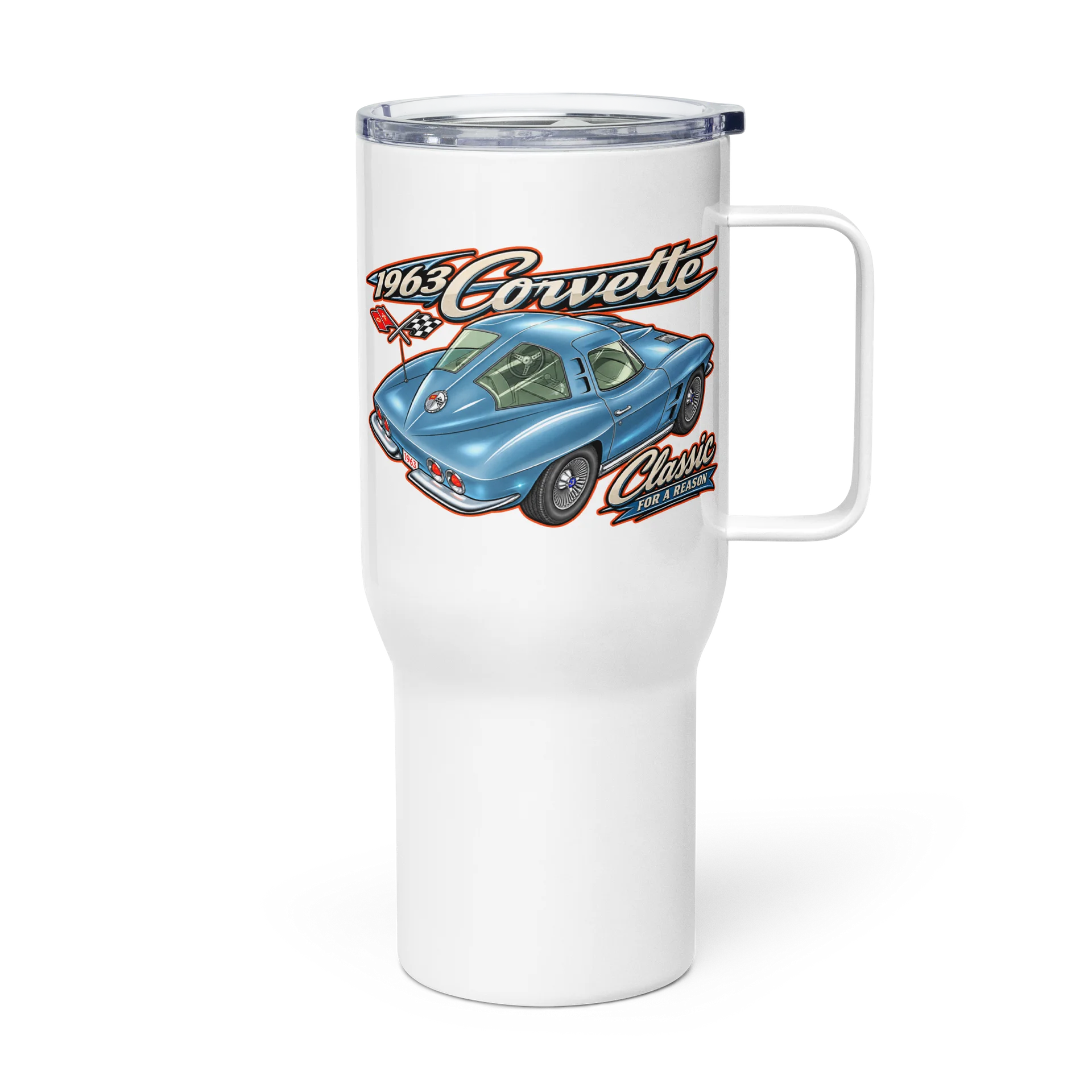 1963 Corvette – Classic in Blue Travel Tumbler product image (4)