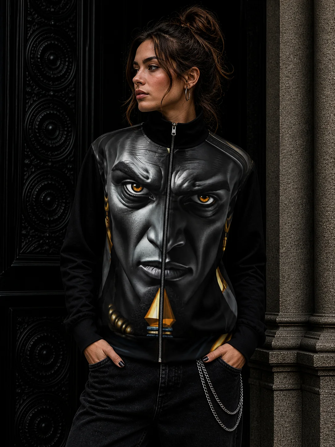 Heru: The Avenging Eye of the Sun Hoodie - Graphic Hoodie - Mythological Hoodie product image (1)