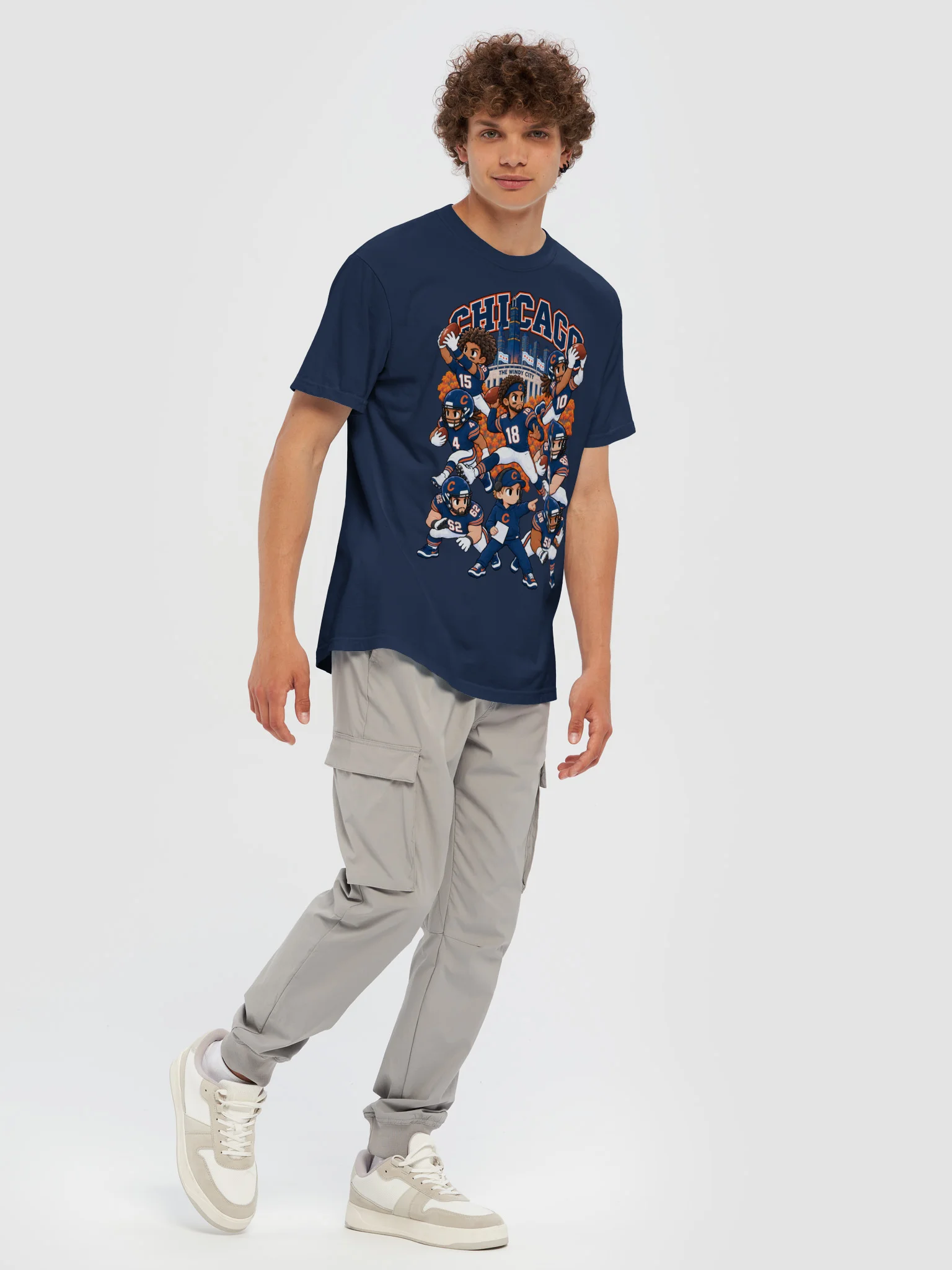 Chicago Football Animated Player T-Shirt product image (61)