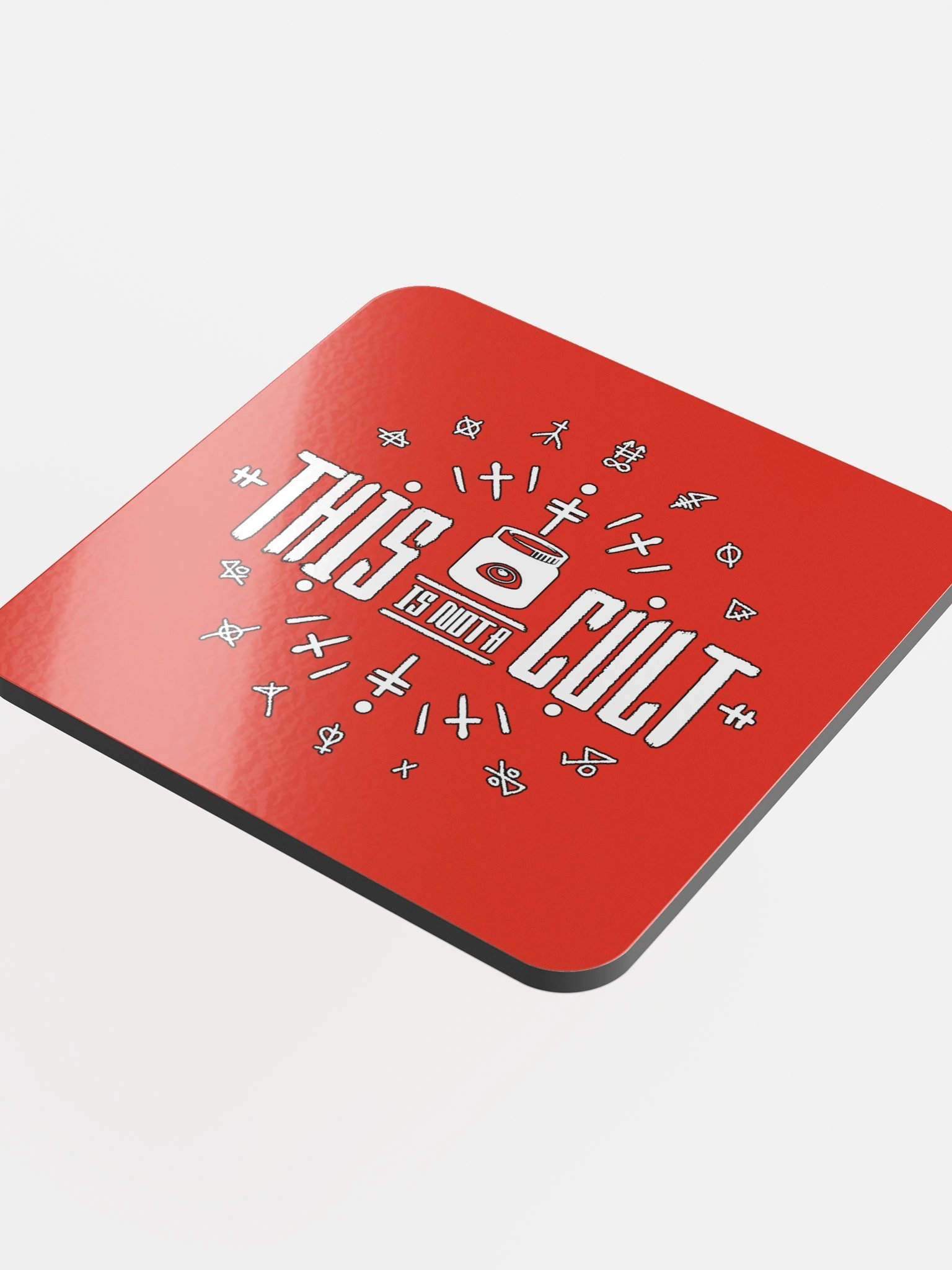 This Is Not a Cult - Glossed Cork Coaster product image (4)
