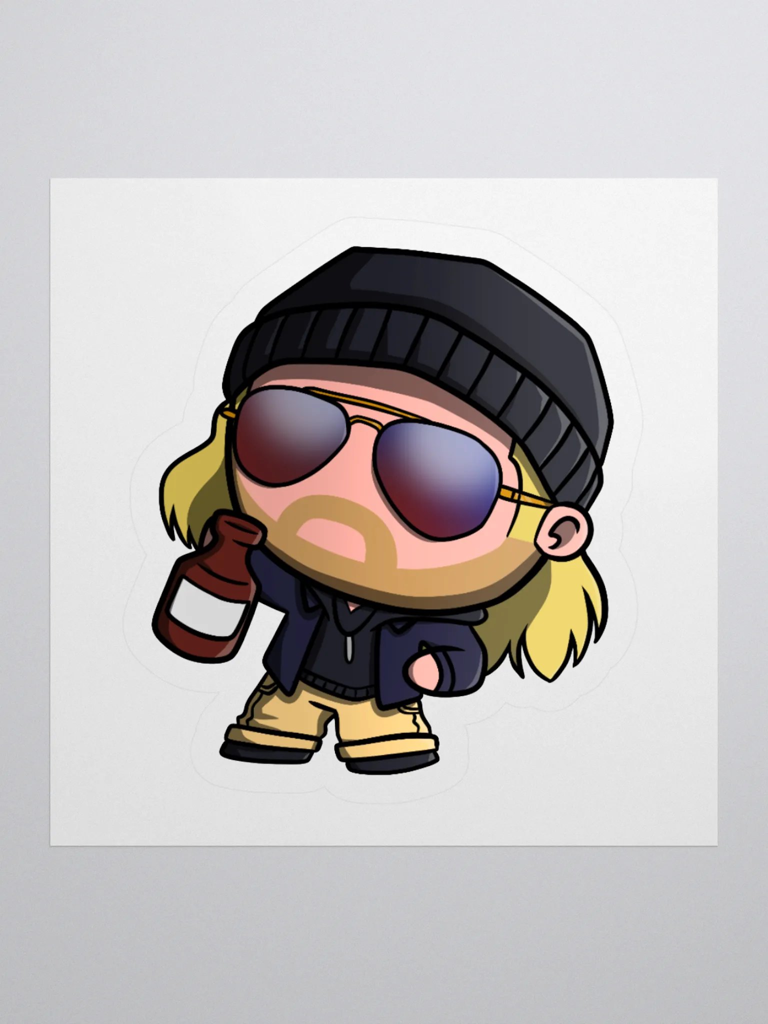 Teddy Booker Chibi Sticker product image (2)