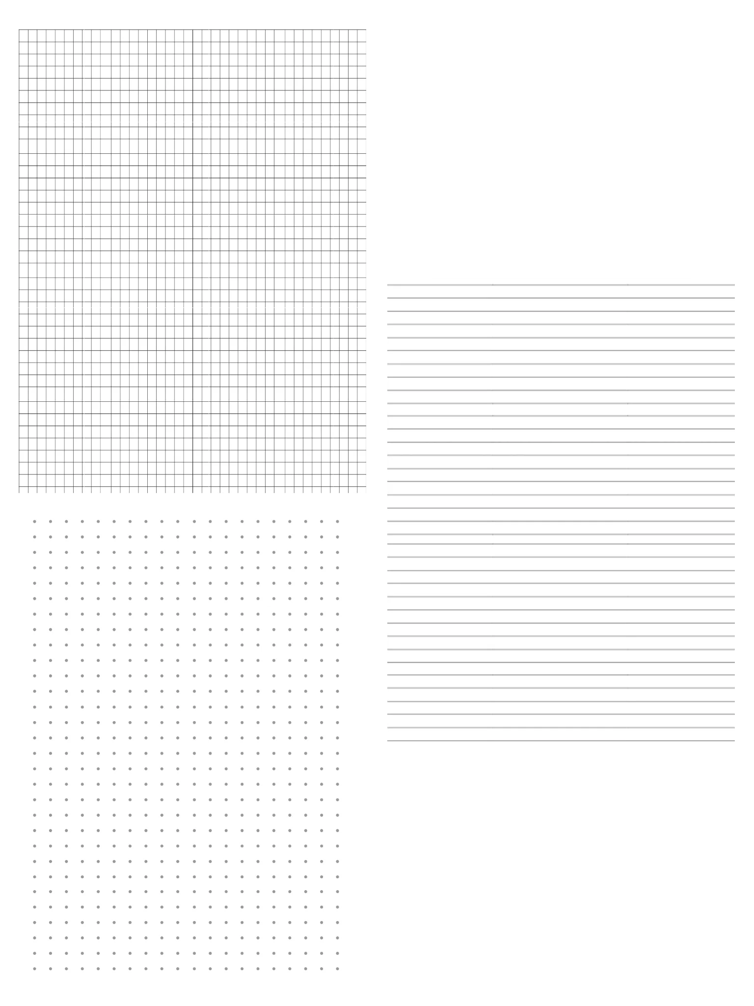 Notebook Template Bundle – Lined, Grid & Dot Pages product image (1)